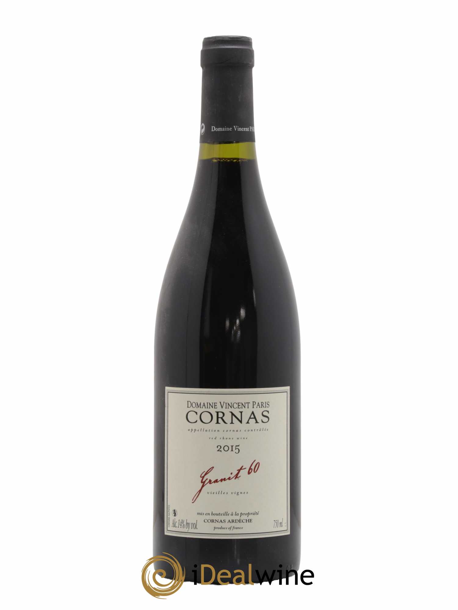 Cornas Granit 60 Vieilles Vignes Vincent Paris 2015 - Lot de 1 bouteille - 0