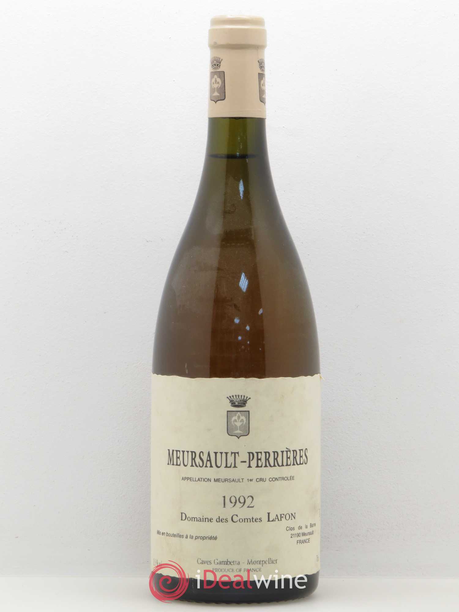 Meursault 1er Cru Perrières Comtes Lafon (Domaine des) 1992 - Lot de 1 bouteille - 0