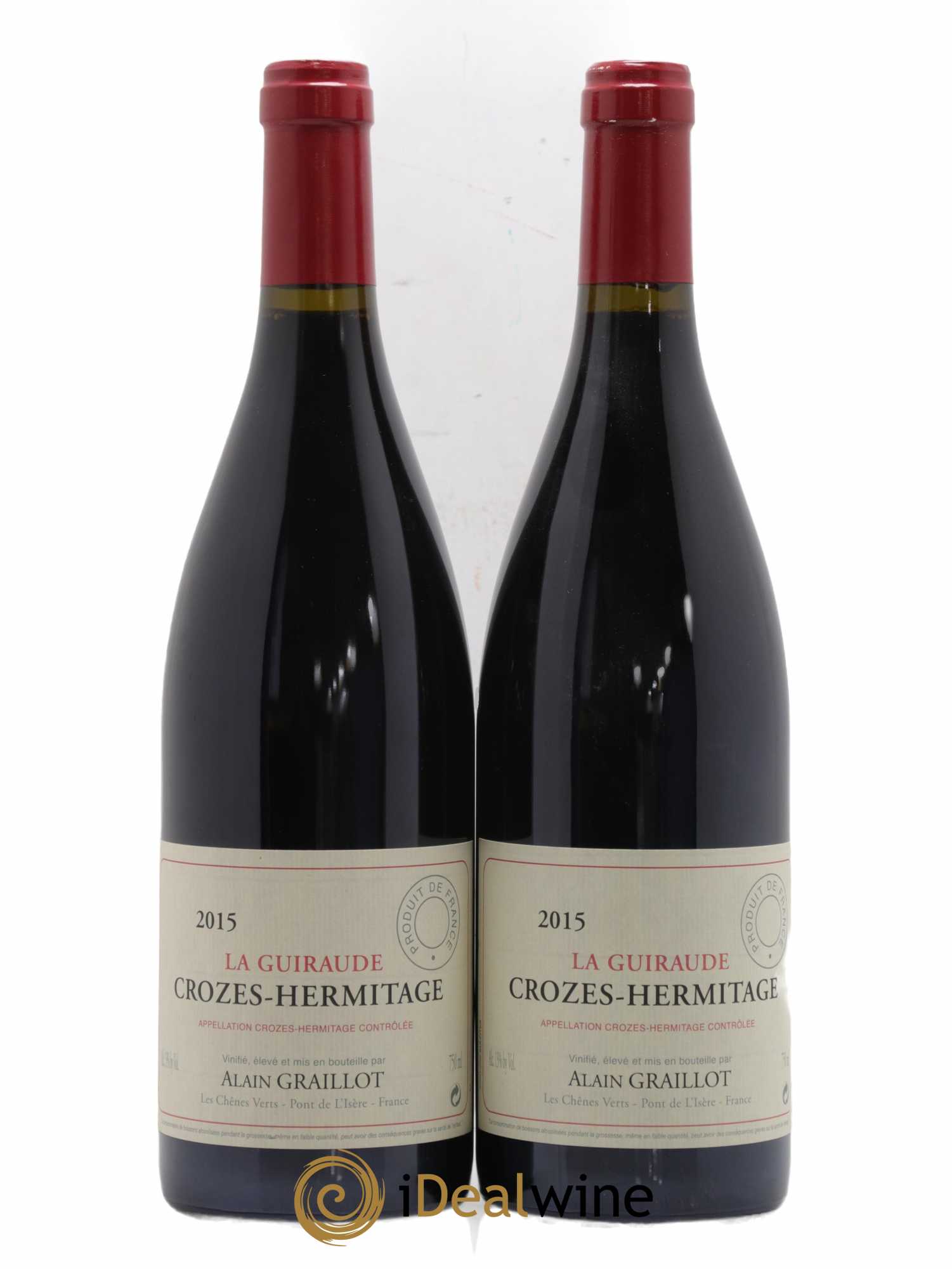 Crozes-Hermitage La Guiraude Domaine Graillot 2015 - Lot de 2 bouteilles - 0
