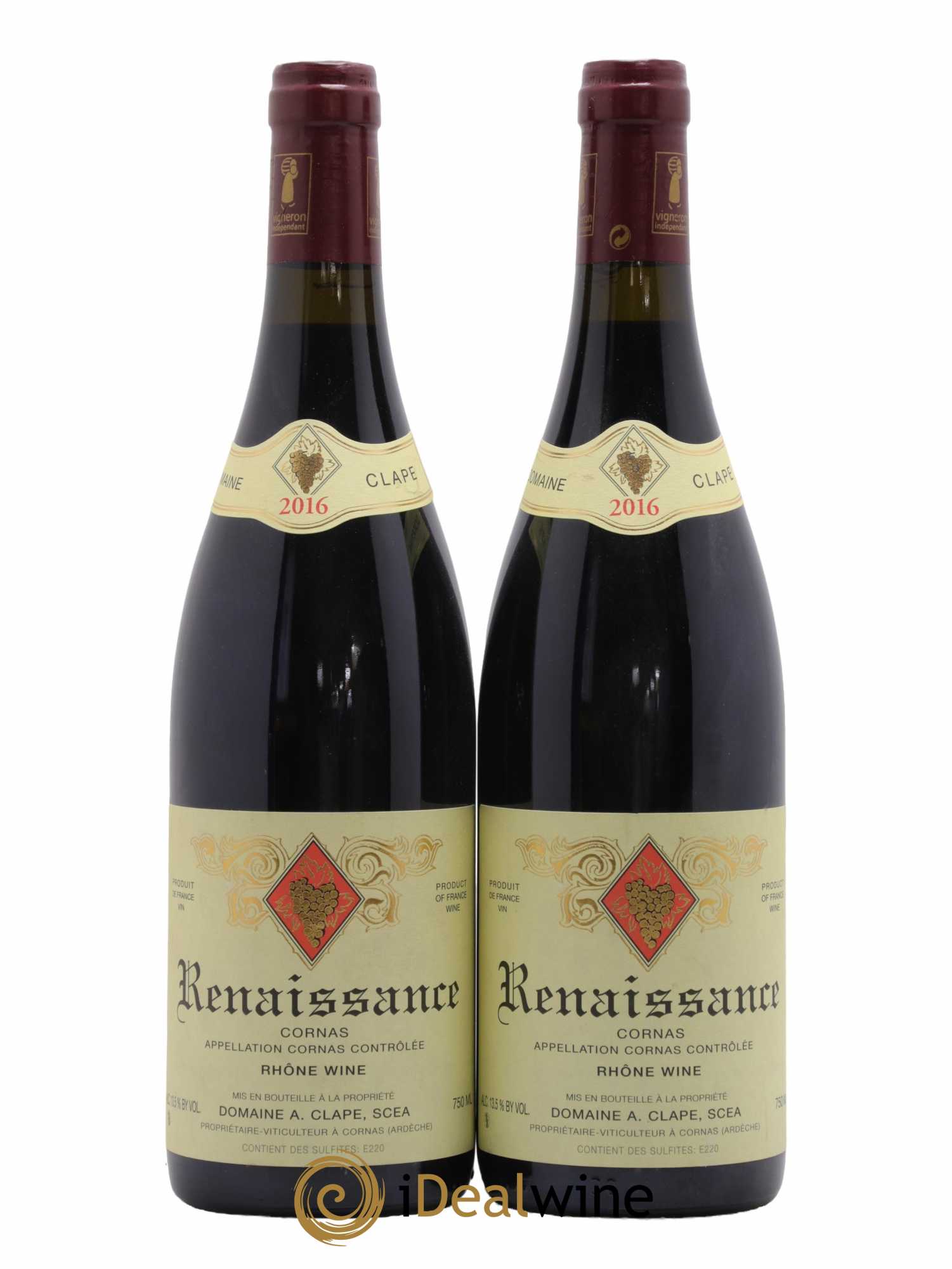 Cornas Renaissance Auguste Clape 2016 - Posten von 2 Flaschen - 0