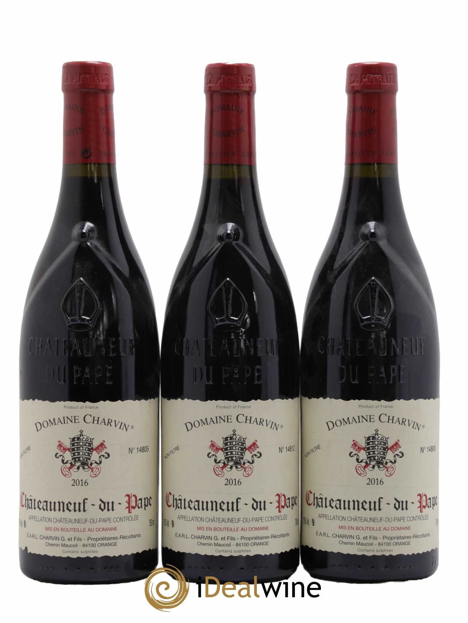 Châteauneuf-du-Pape Charvin (Domaine) 2016 - Lot de 3 bouteilles - 0