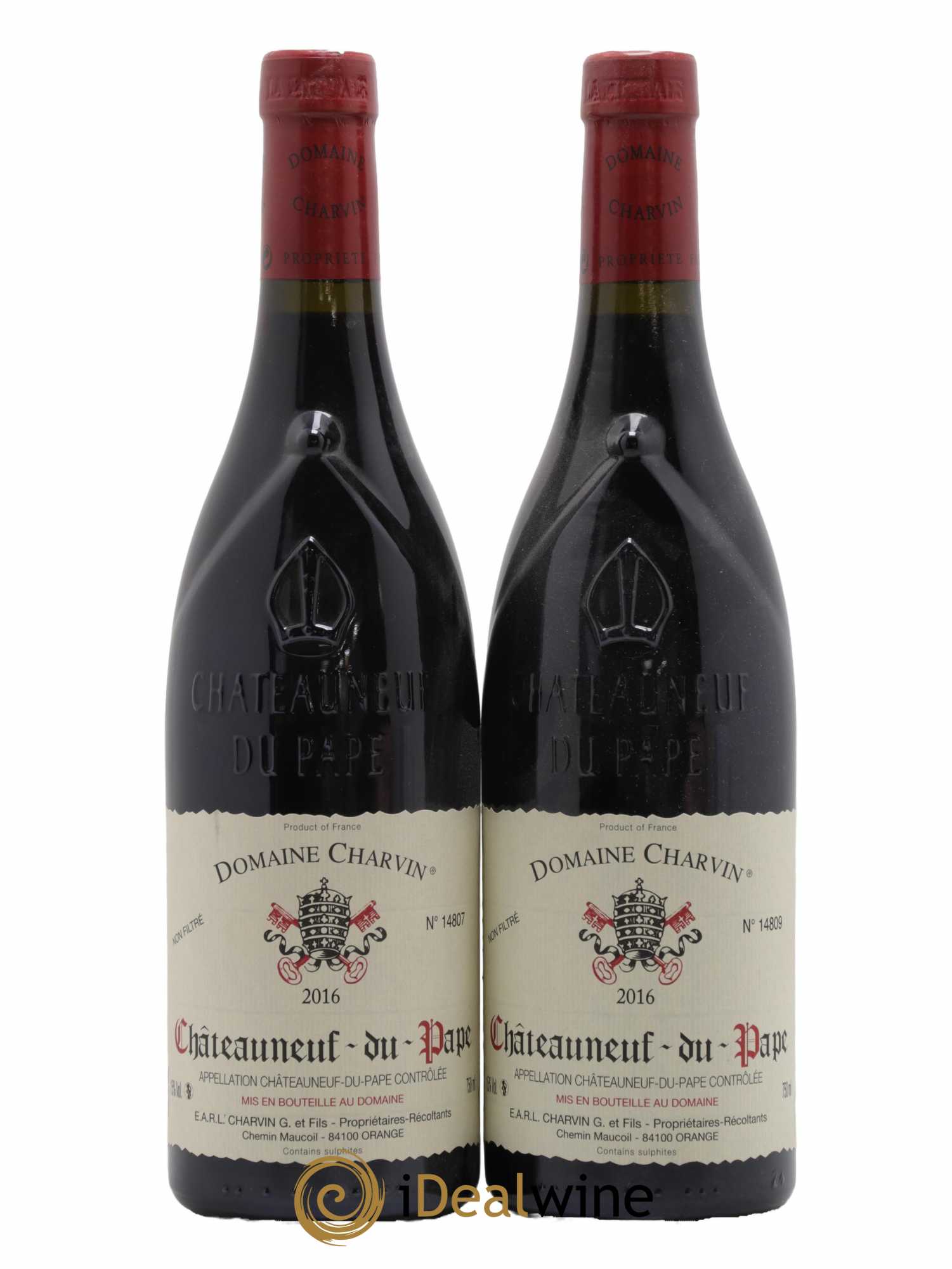 Châteauneuf-du-Pape Charvin (Domaine) 2016 - Lot de 2 bouteilles - 0