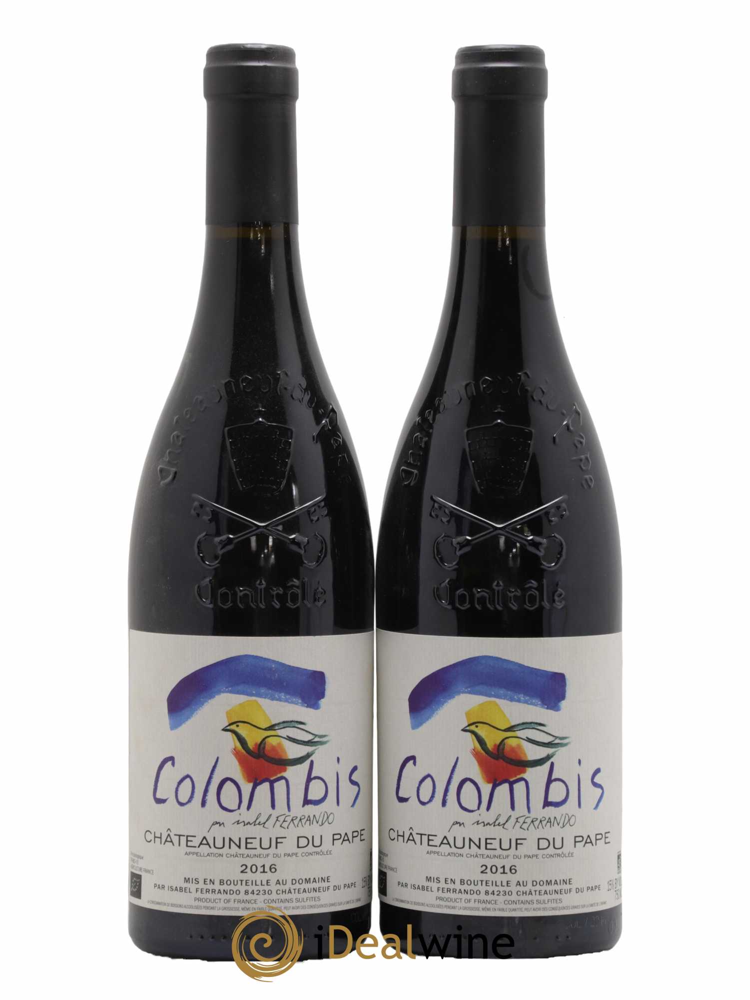 Châteauneuf-du-Pape Colombis Domaine Saint-Préfert 2016 - Lot de 2 bouteilles - 0