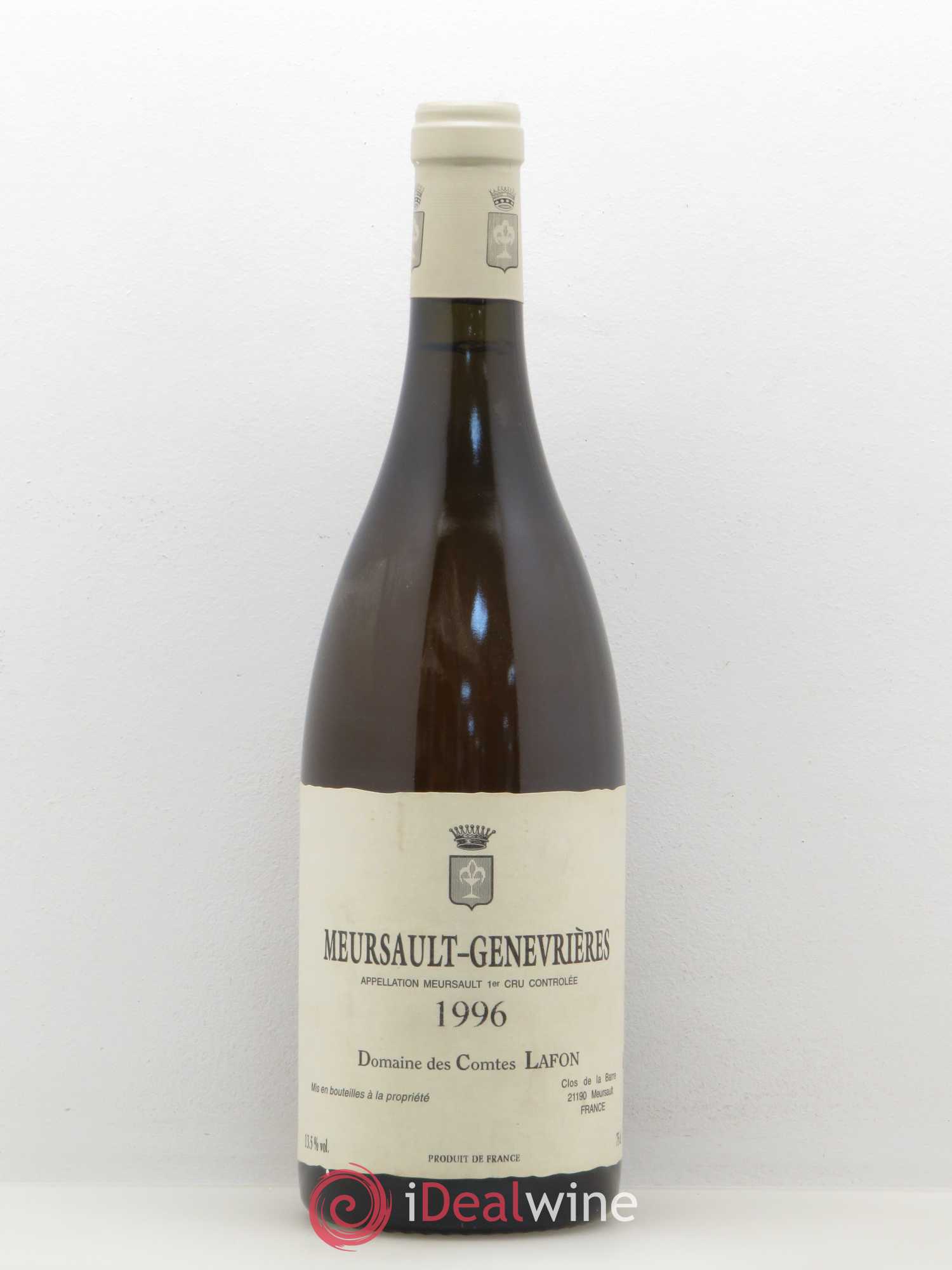 Meursault 1er Cru Genevrières Comtes Lafon (Domaine des) 1996 - Lot de 1 bouteille - 0
