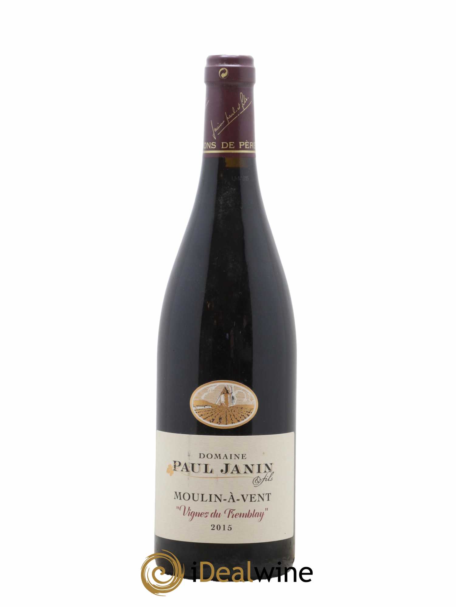 Moulin-à-Vent Vignes du Tremblay Paul Janin (Domaine) 2015 - Lot de 1 bouteille - 0