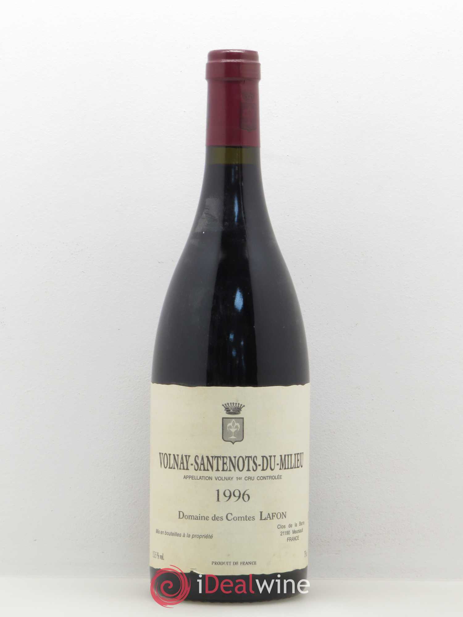 Volnay 1er Cru Santenots du Milieu Comtes Lafon (Domaine des) 1996 - Lot de 1 bouteille - 0
