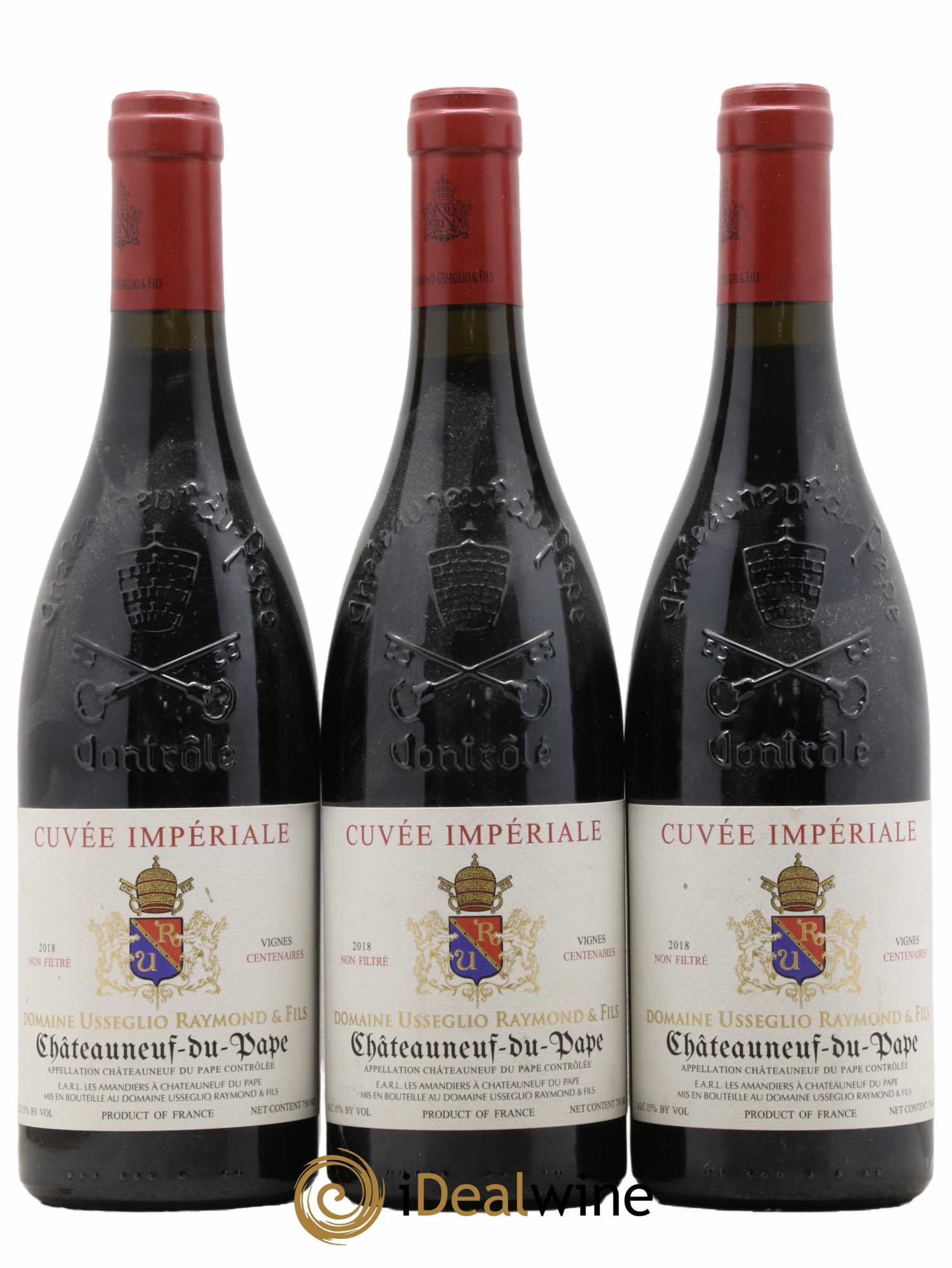 Châteauneuf-du-Pape Cuvée Impériale Raymond Usseglio & Fils (Domaine) 2018 - Lot de 3 bouteilles - 0