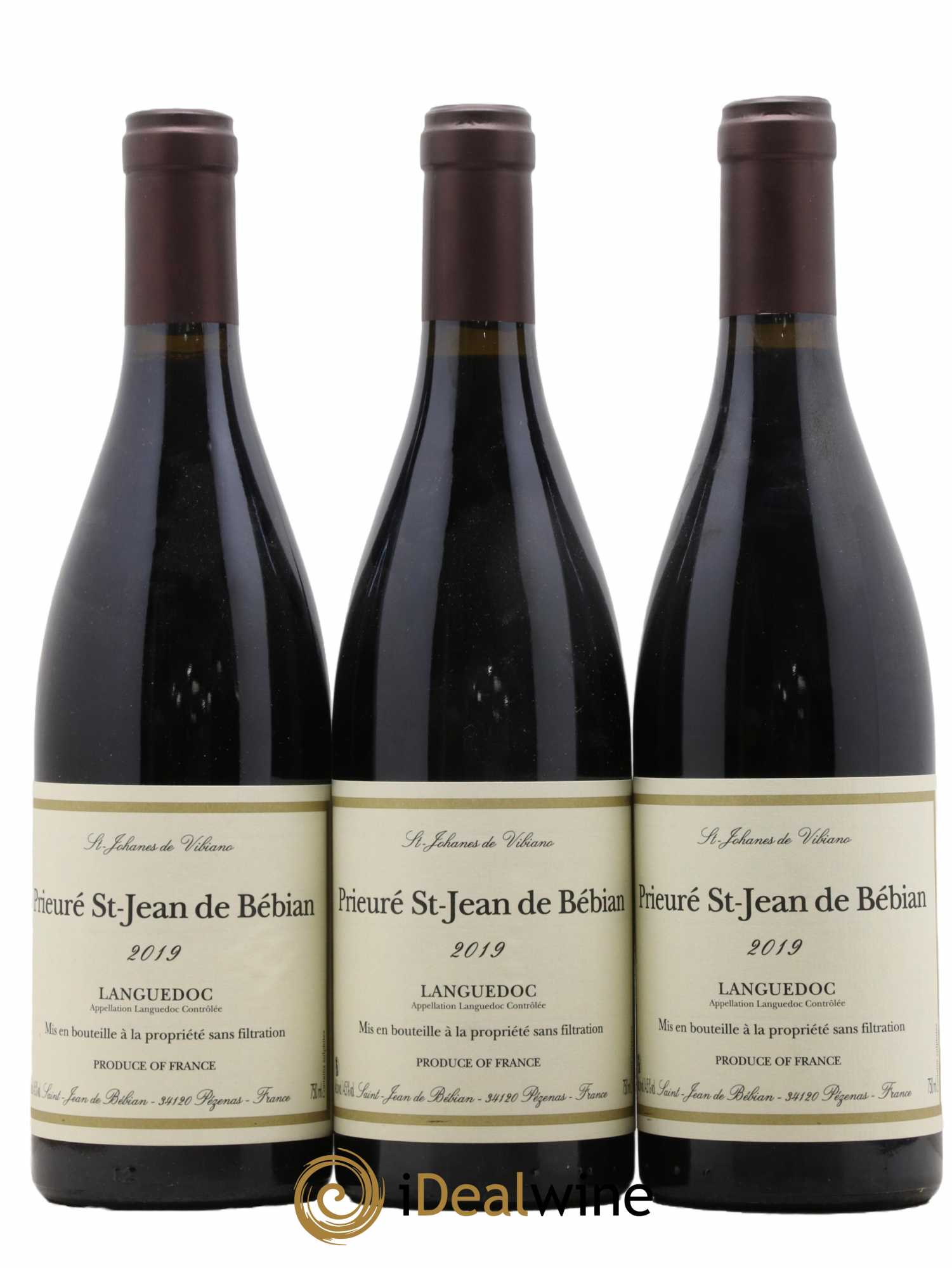 Languedoc Prieuré St-Jean de Bébian 2019 - Lot de 3 bouteilles - 0
