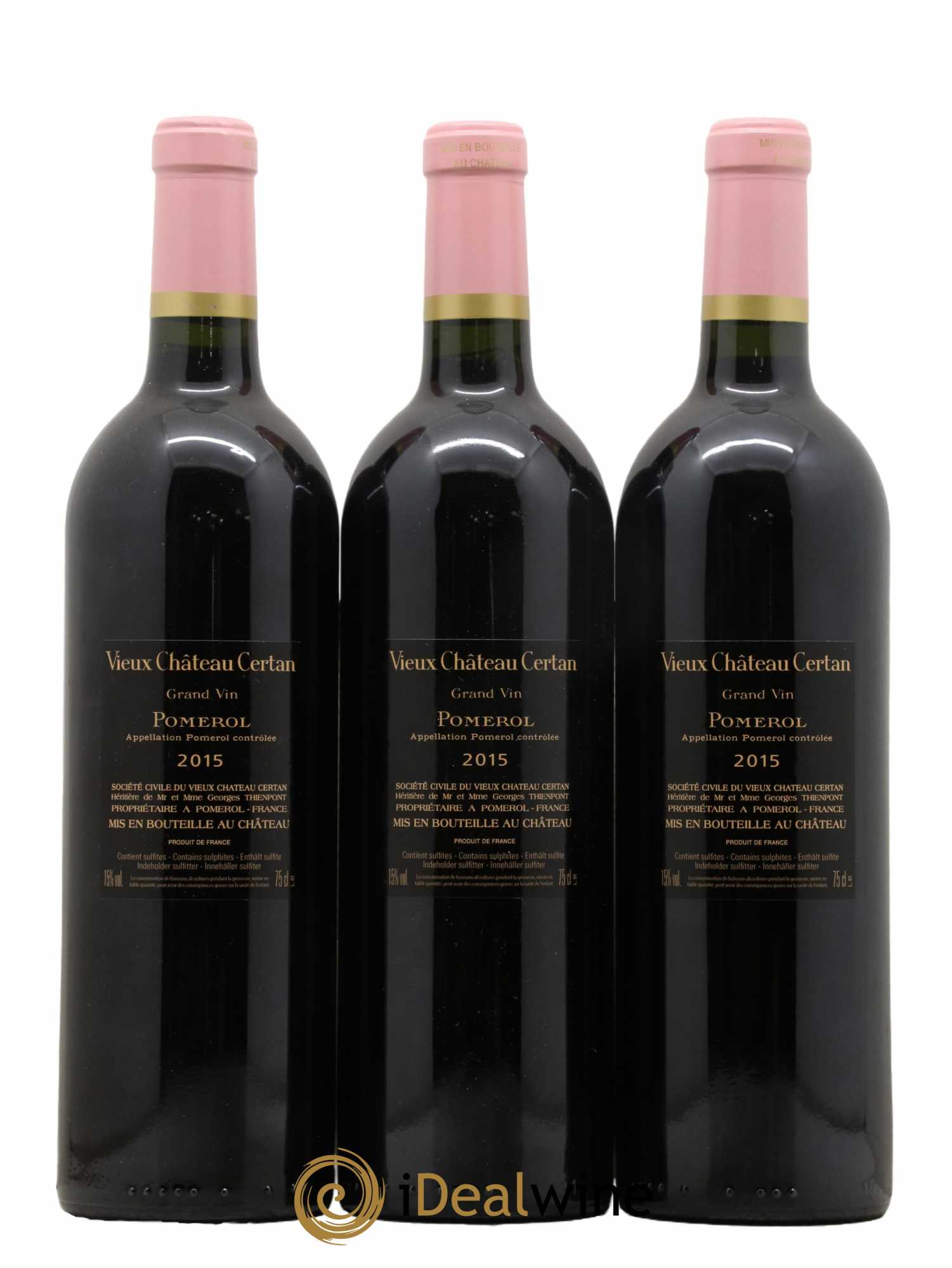 Vieux Château Certan 2015 - Lot de 3 bouteilles - 1