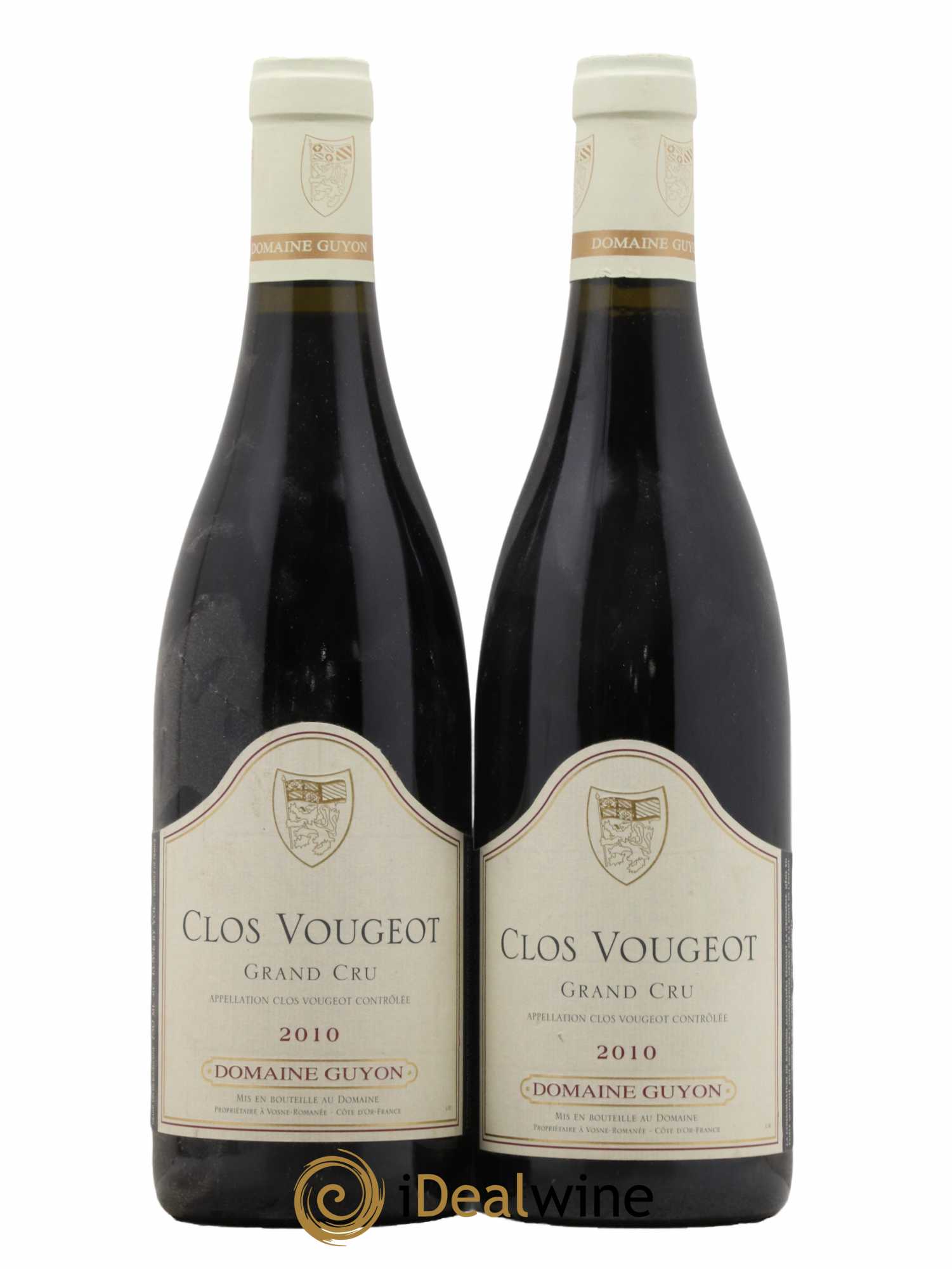 Clos de Vougeot Grand Cru Guyon (Domaine) 2010 - Lot de 2 bouteilles - 0