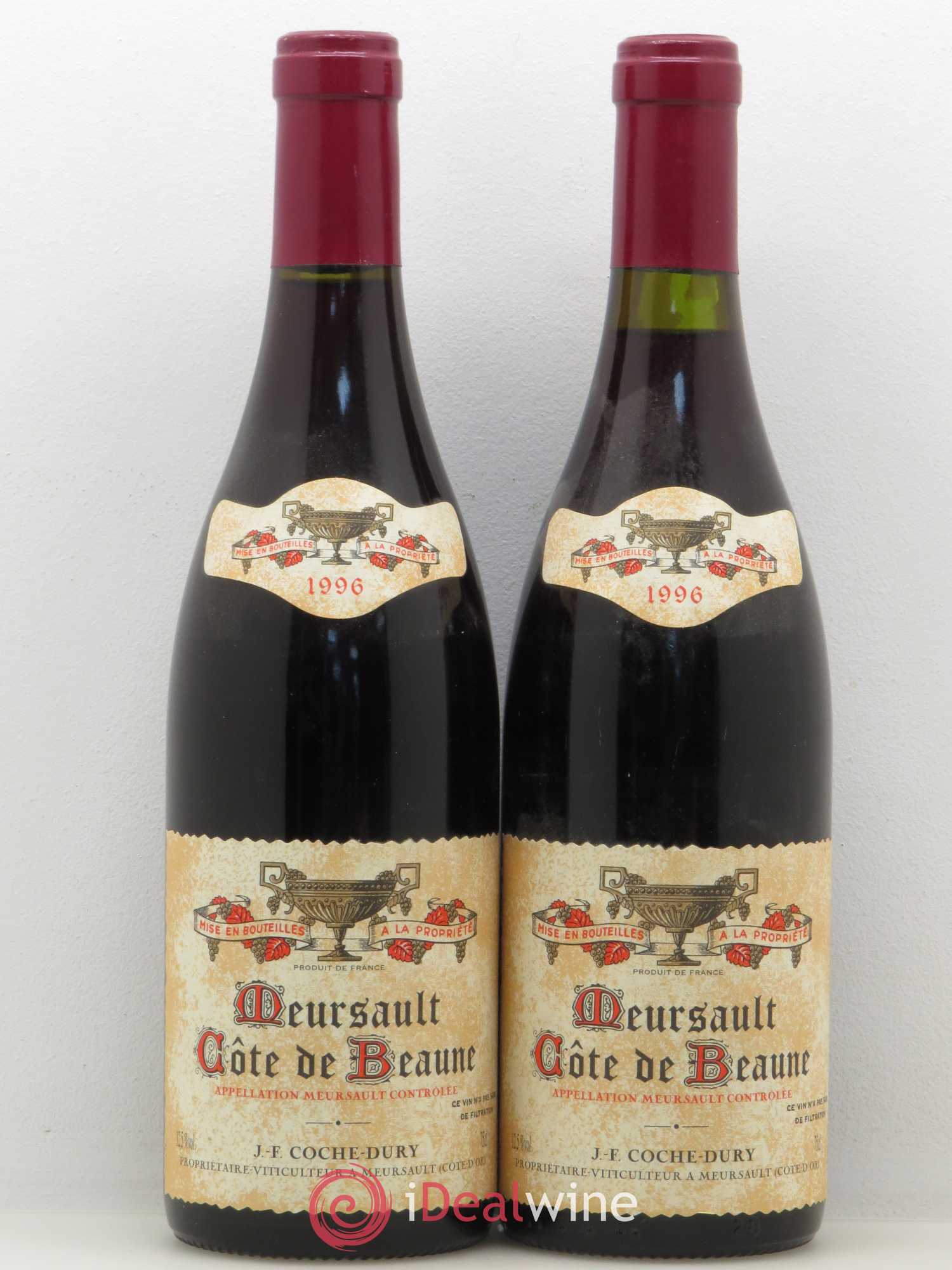 Meursault Coche Dury (Domaine) 1996 - Lot de 2 bouteilles - 0