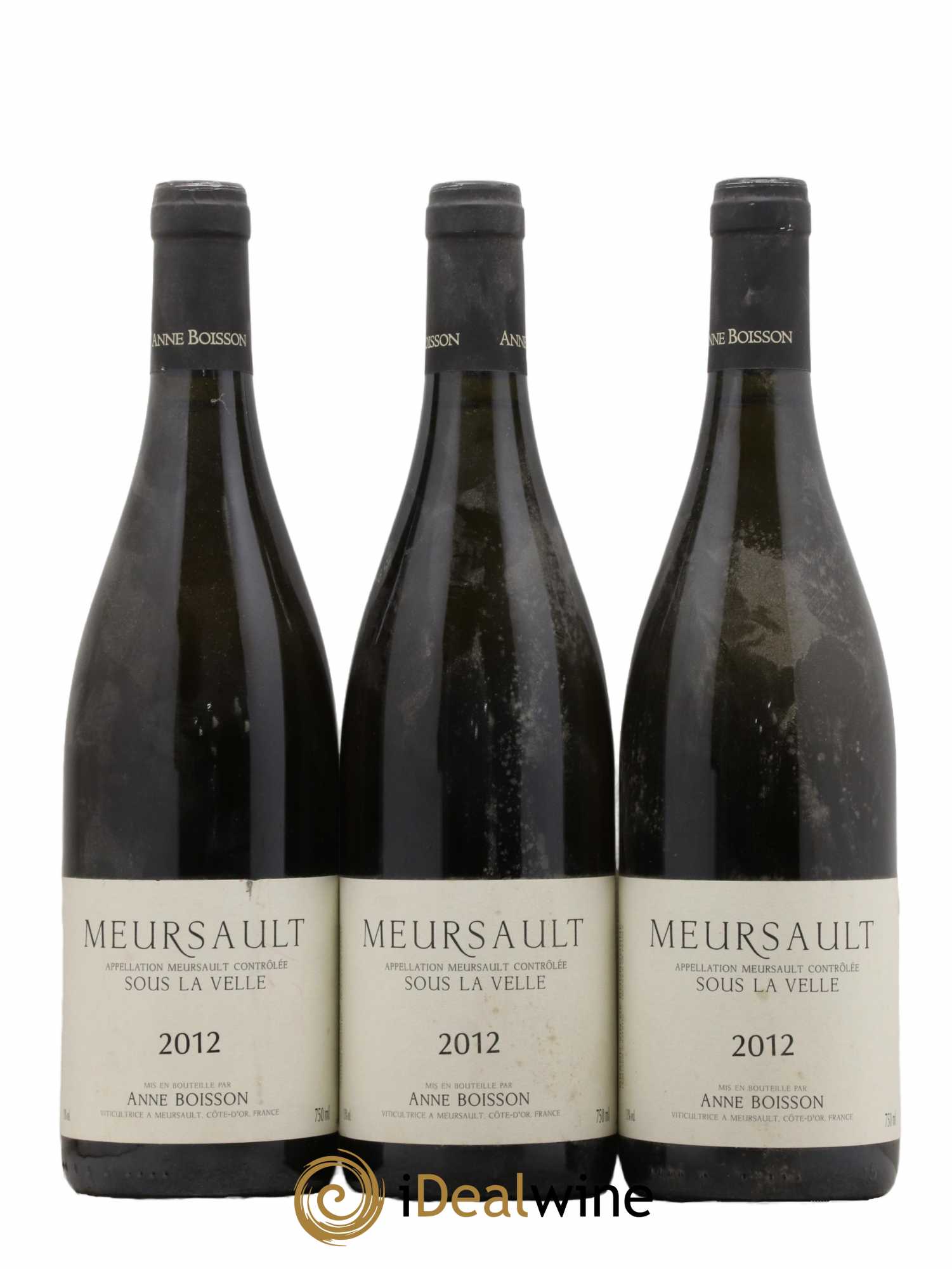 Meursault Sous la Velle Anne Boisson 2012 - Lot de 3 bouteilles - 0