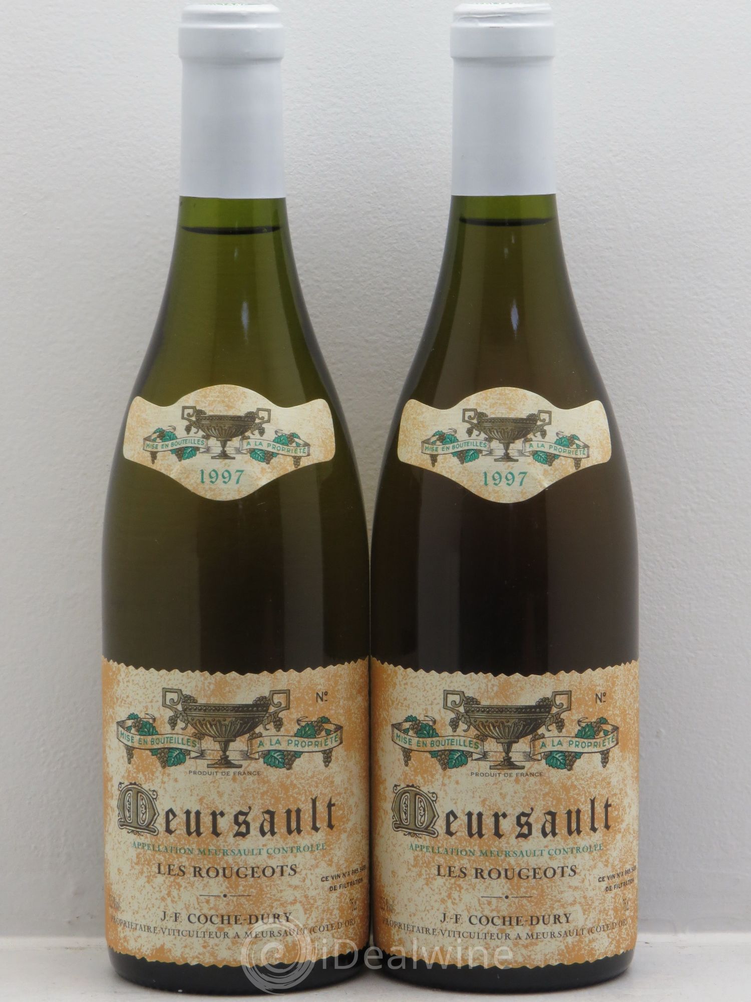 Meursault Les Rougeots Coche Dury (Domaine) 1997 - Lot de 2 bouteilles - 0