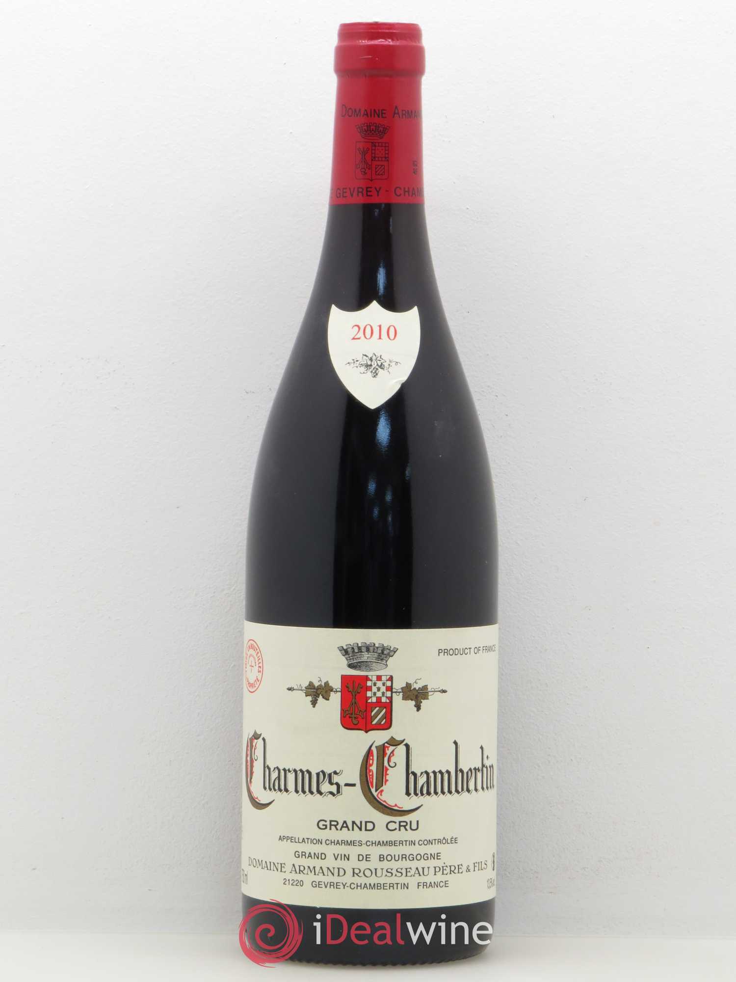 Charmes-Chambertin Grand Cru Armand Rousseau (Domaine) 2010 - Lot de 1 bouteille - 0