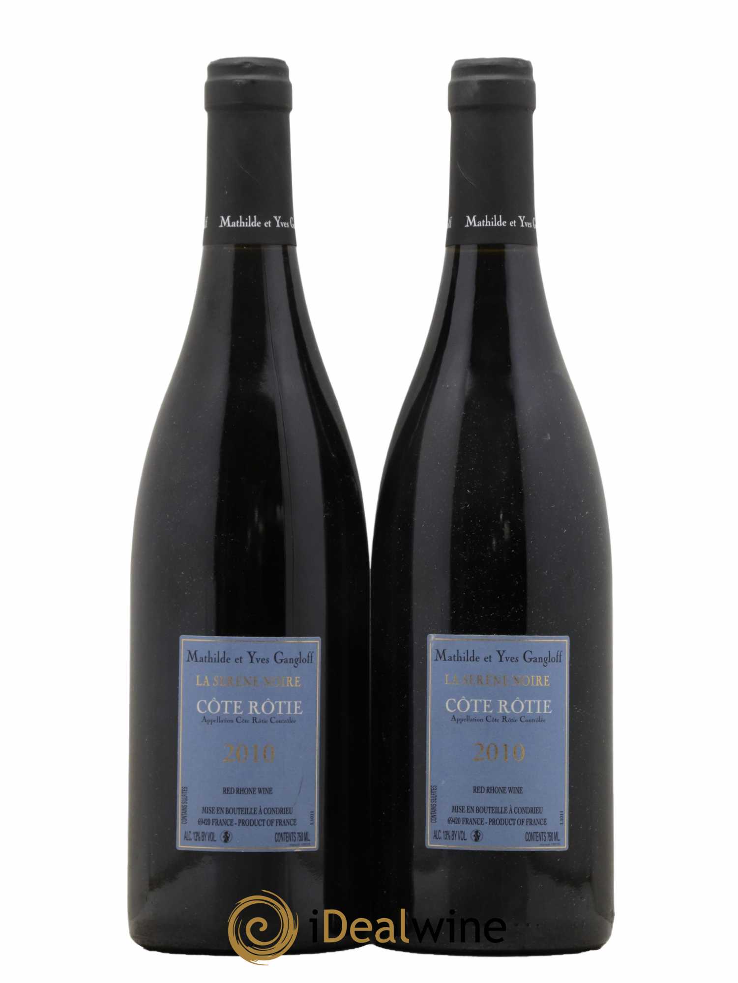 Côte-Rôtie La Sereine Noire Gangloff (Domaine) 2010 - Lot de 2 bouteilles - 1