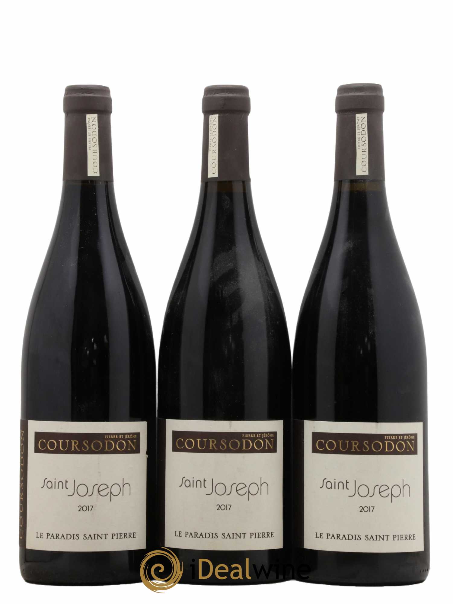 Saint-Joseph Le Paradis Saint-Pierre Pierre et Jérôme Coursodon 2017 - Lot de 3 bouteilles - 0