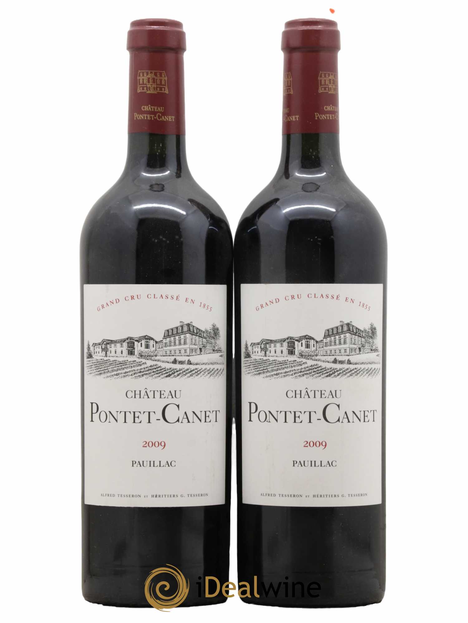 Château Pontet Canet 5ème Grand Cru Classé 2009 - Lot de 2 bouteilles - 0