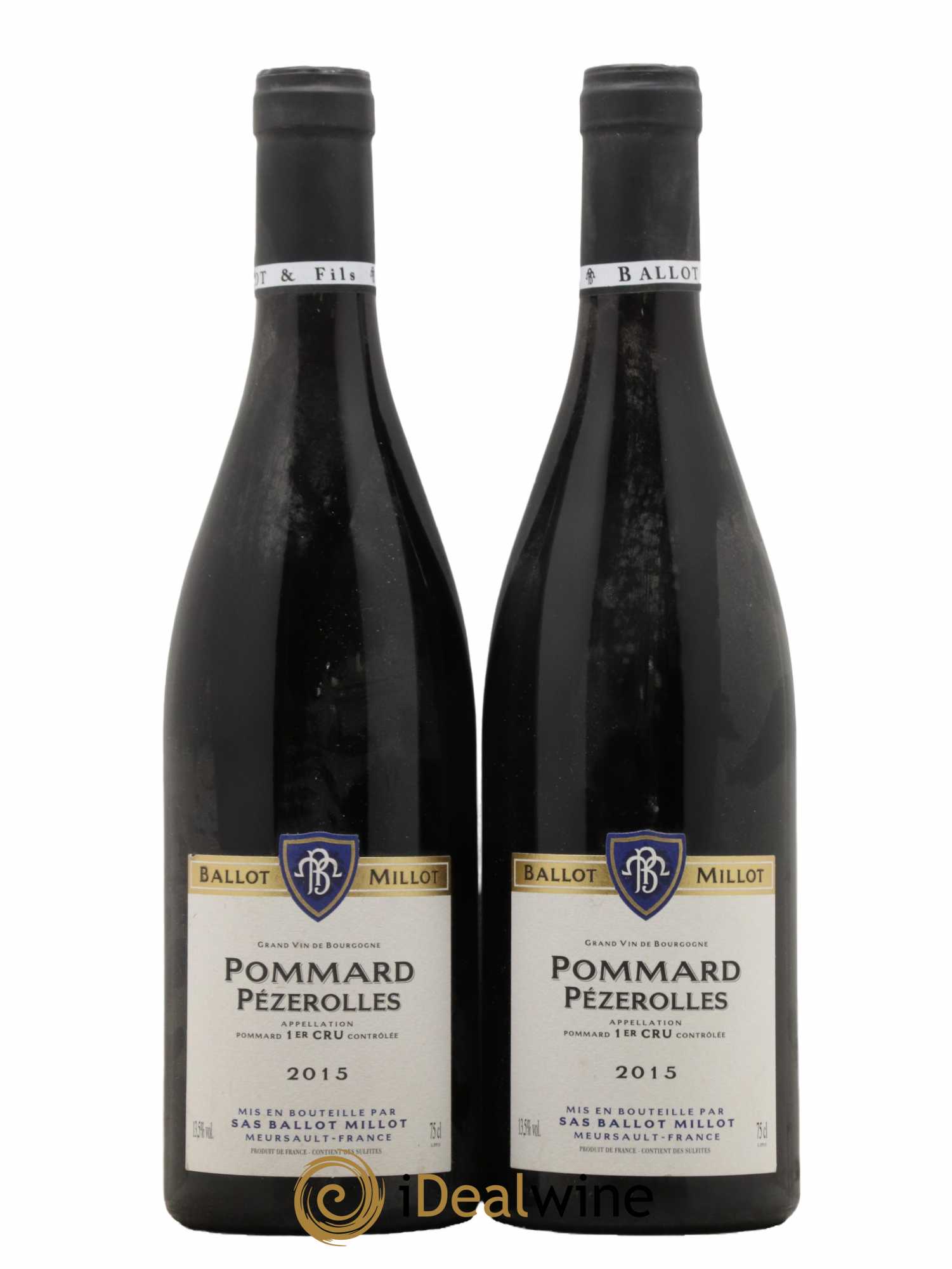 Pommard 1er Cru Les Pézerolles Ballot Millot 2015 - Lot de 2 bouteilles - 0