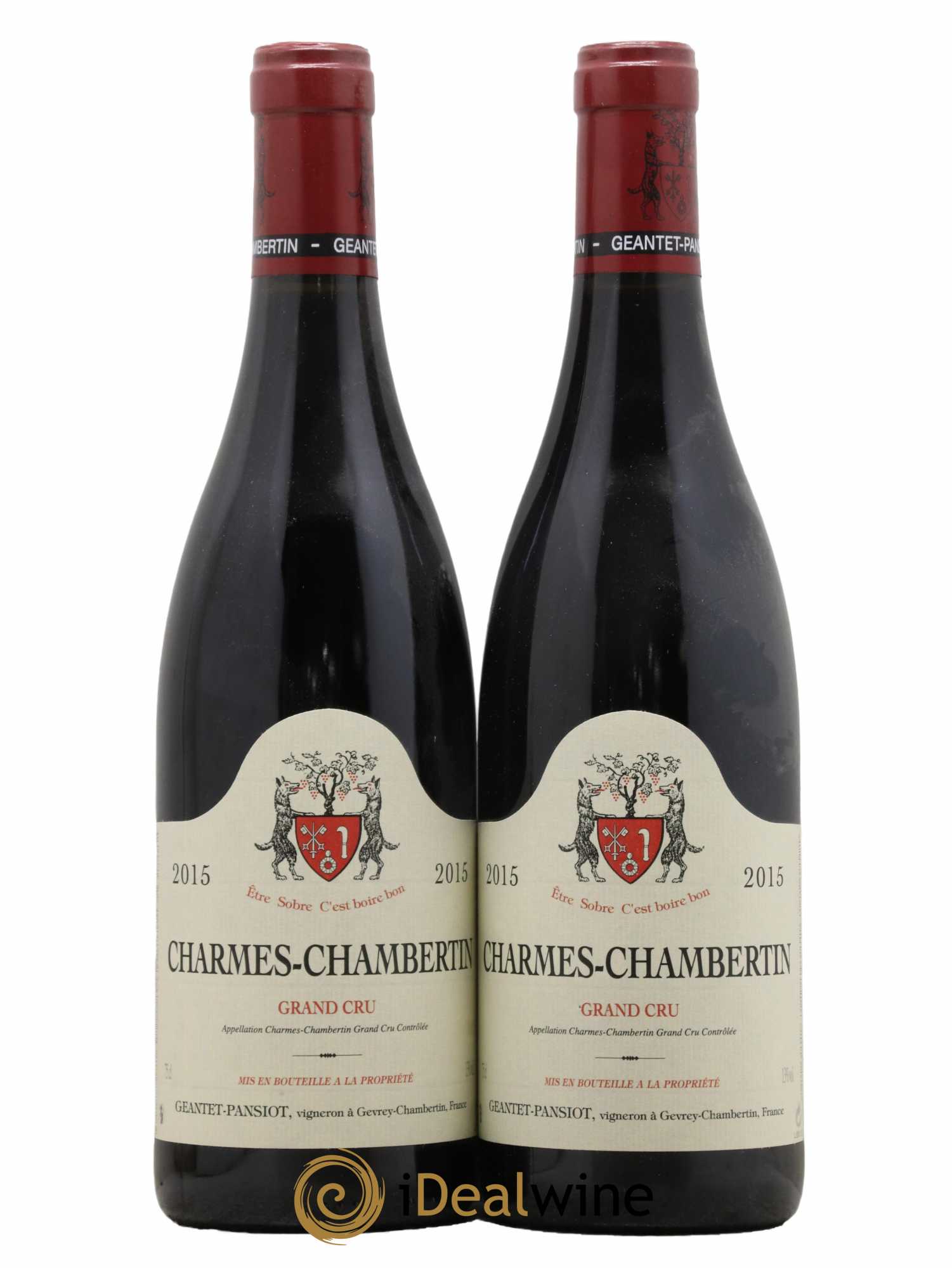 Charmes-Chambertin Grand Cru Geantet-Pansiot 2015 - Lot de 2 bouteilles - 0