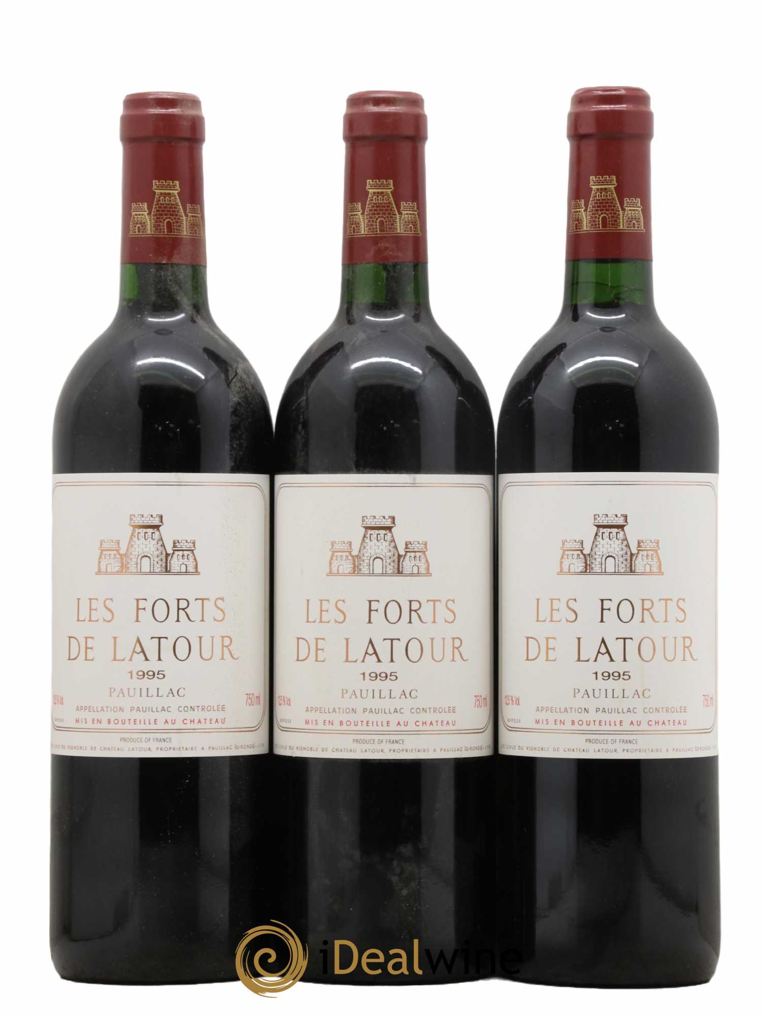 Les Forts de Latour Second Vin 1995 - Lot de 3 bouteilles - 0