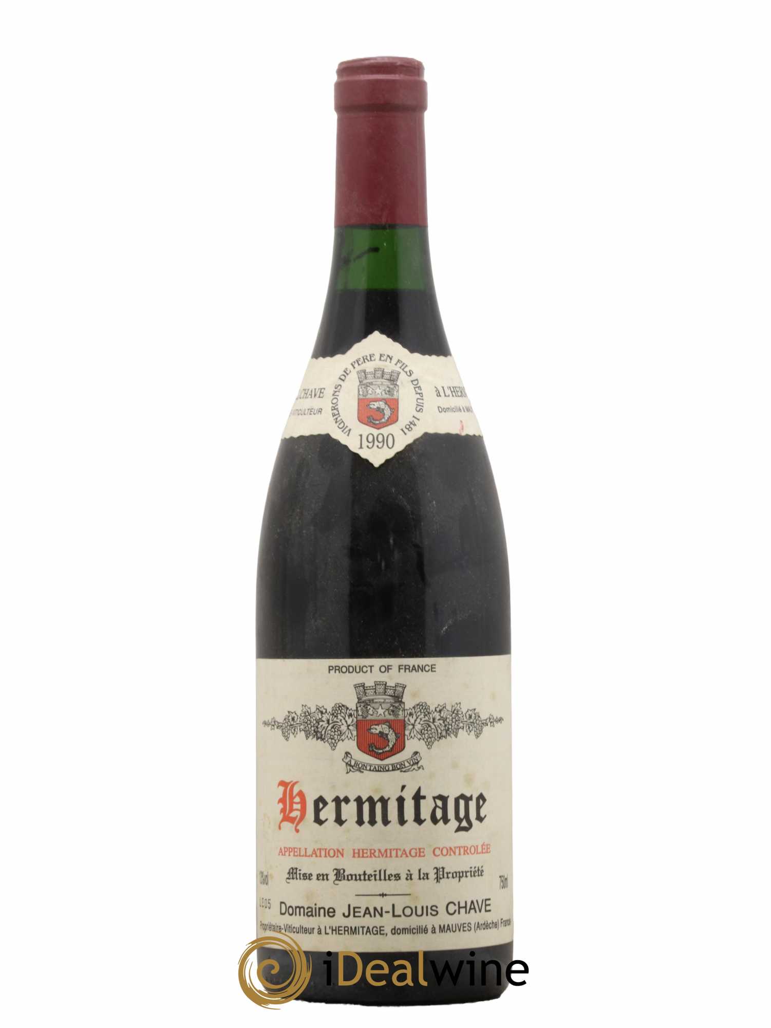 Hermitage Jean-Louis Chave 1990 - Lot de 1 bouteille - 0