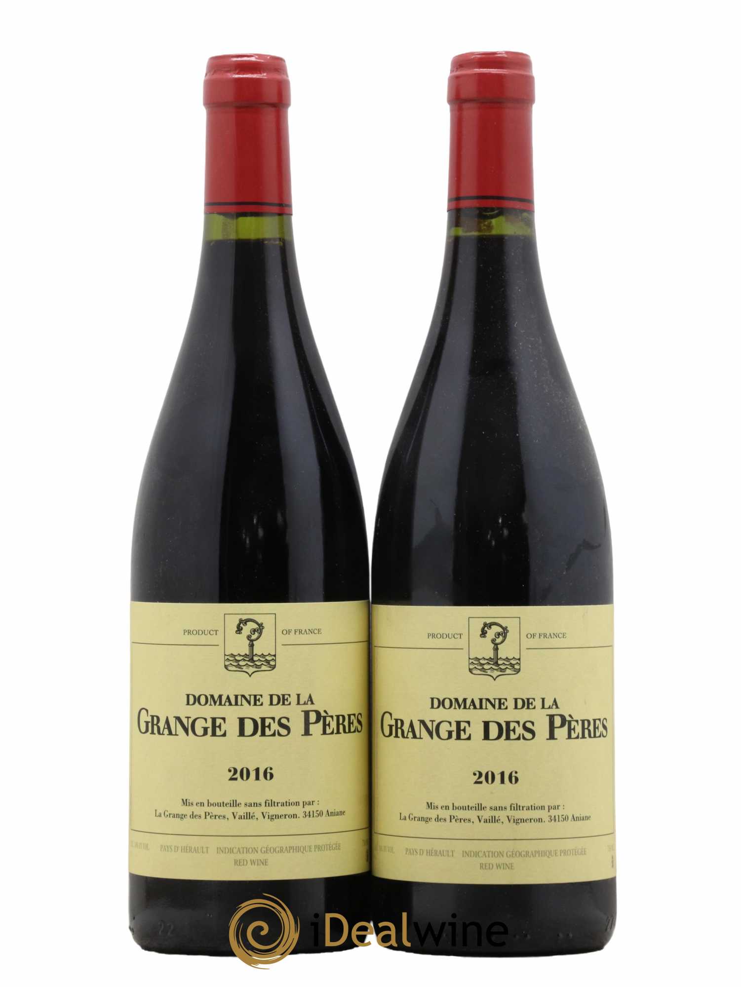 Pays d'Hérault Grange des Pères Laurent Vaillé 2016 - Lot de 2 bouteilles - 0
