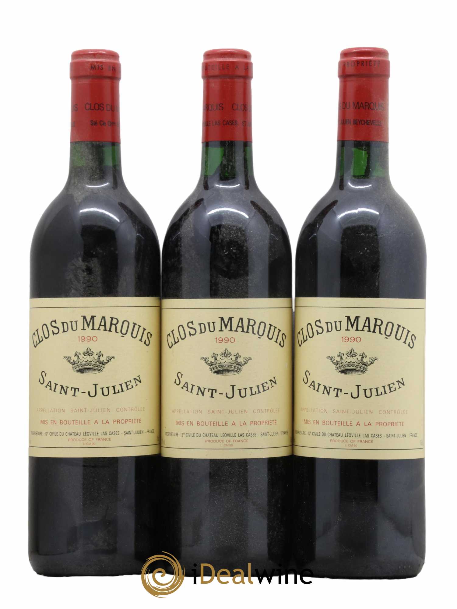 Clos du Marquis 1990 - Lot de 3 bouteilles - 0