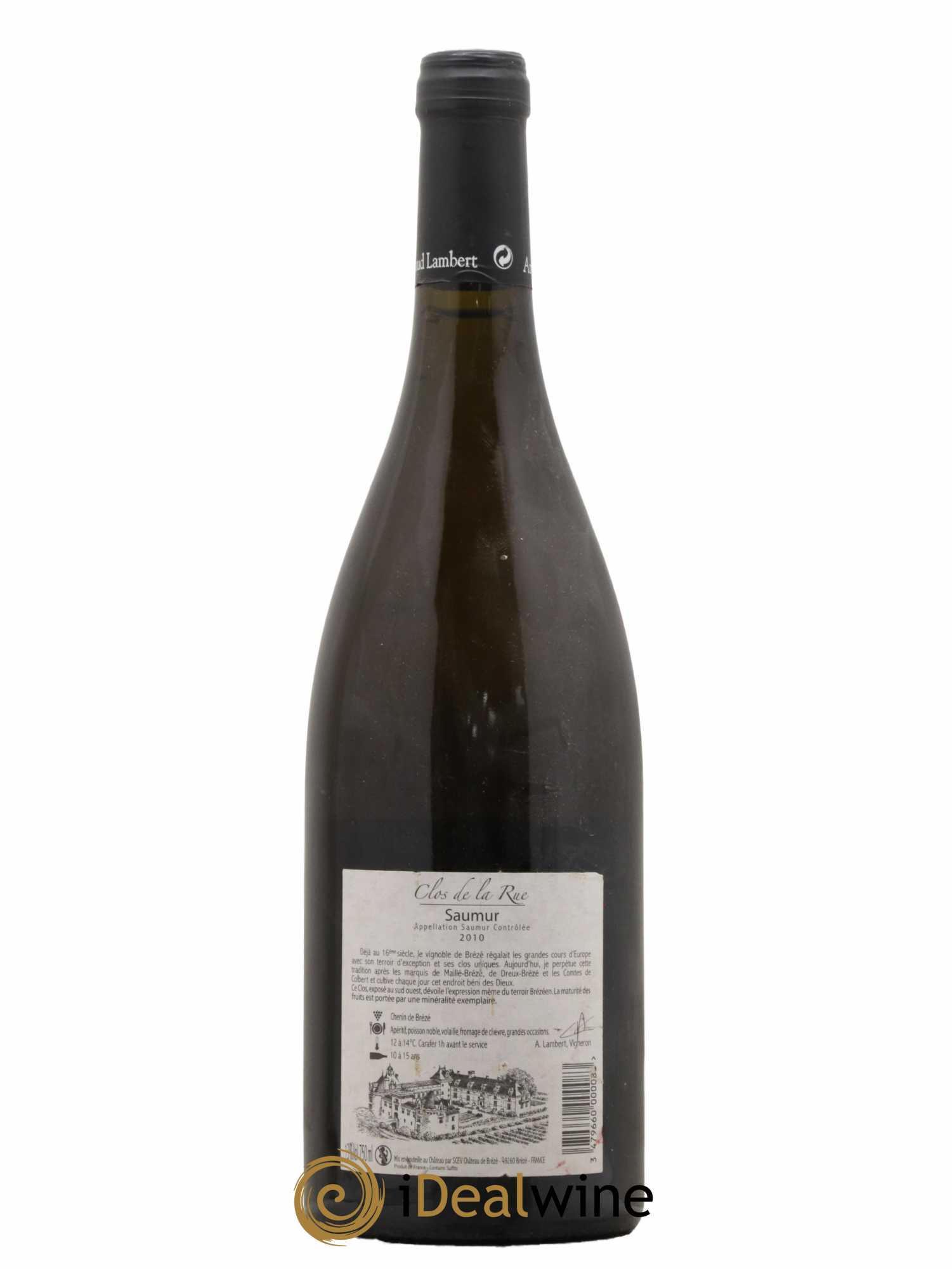 Saumur Clos de la Rue Château de Brézé 2010 - Lot de 1 bouteille - 1