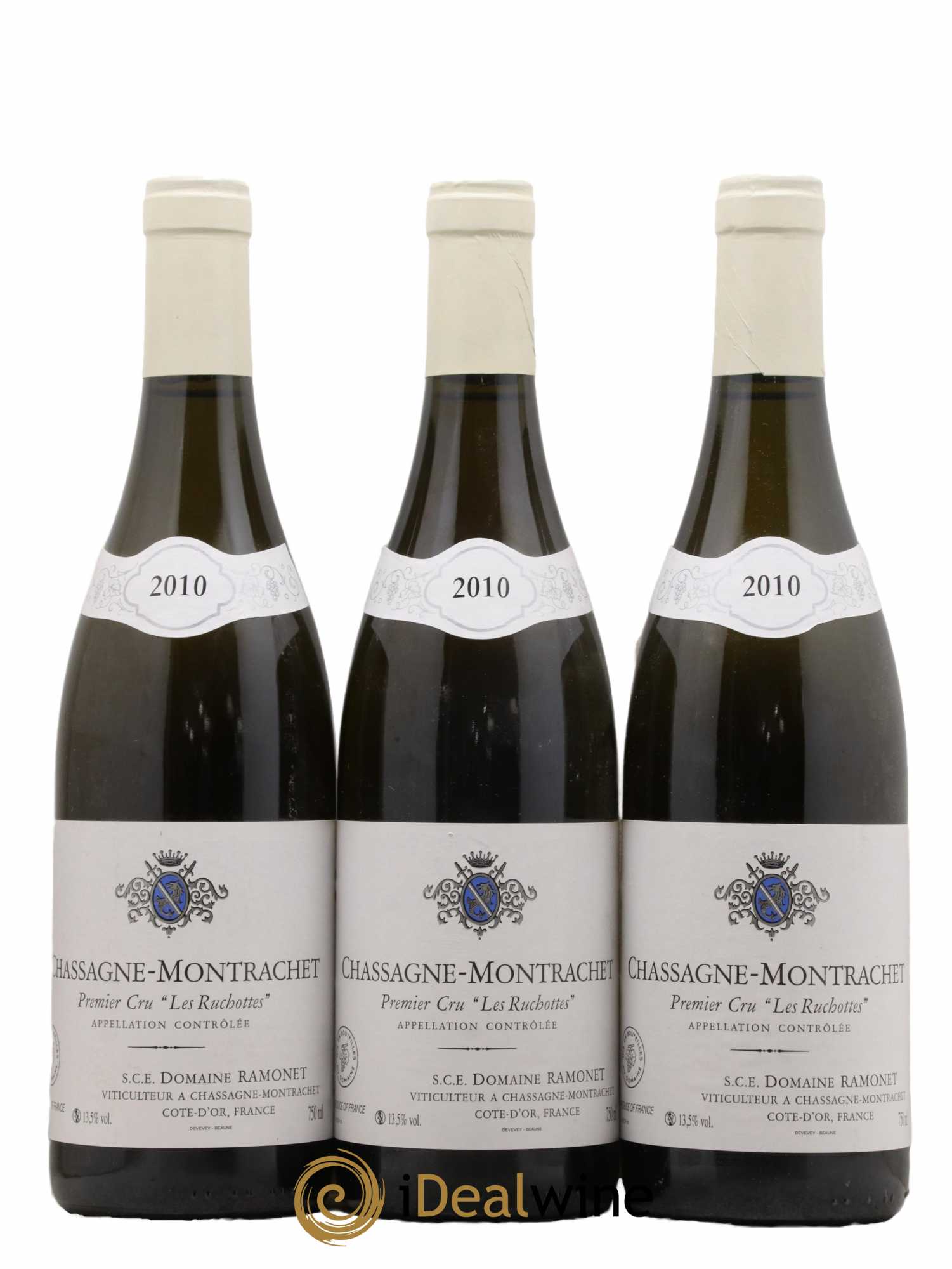 Chassagne-Montrachet 1er Cru Les Ruchottes Ramonet (Domaine) 2010 - Posten von 3 Flaschen - 0