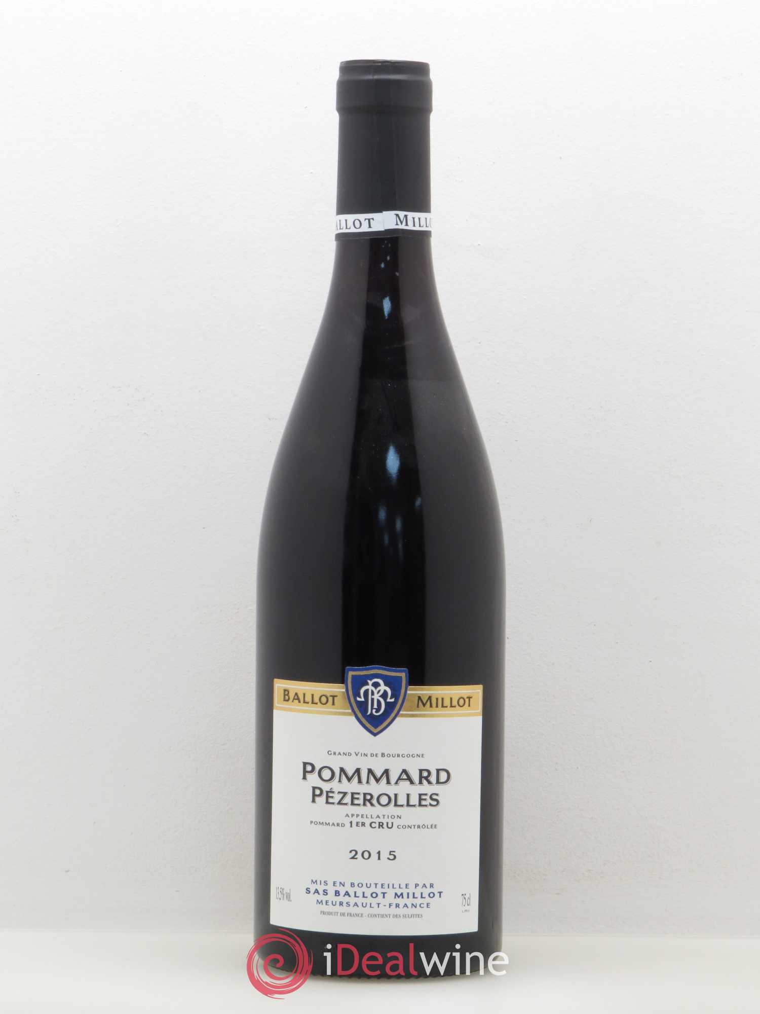 Pommard 1er Cru Pezerolles Domaine Ballot Millot 2015 - Posten von 1 Flasche - 0