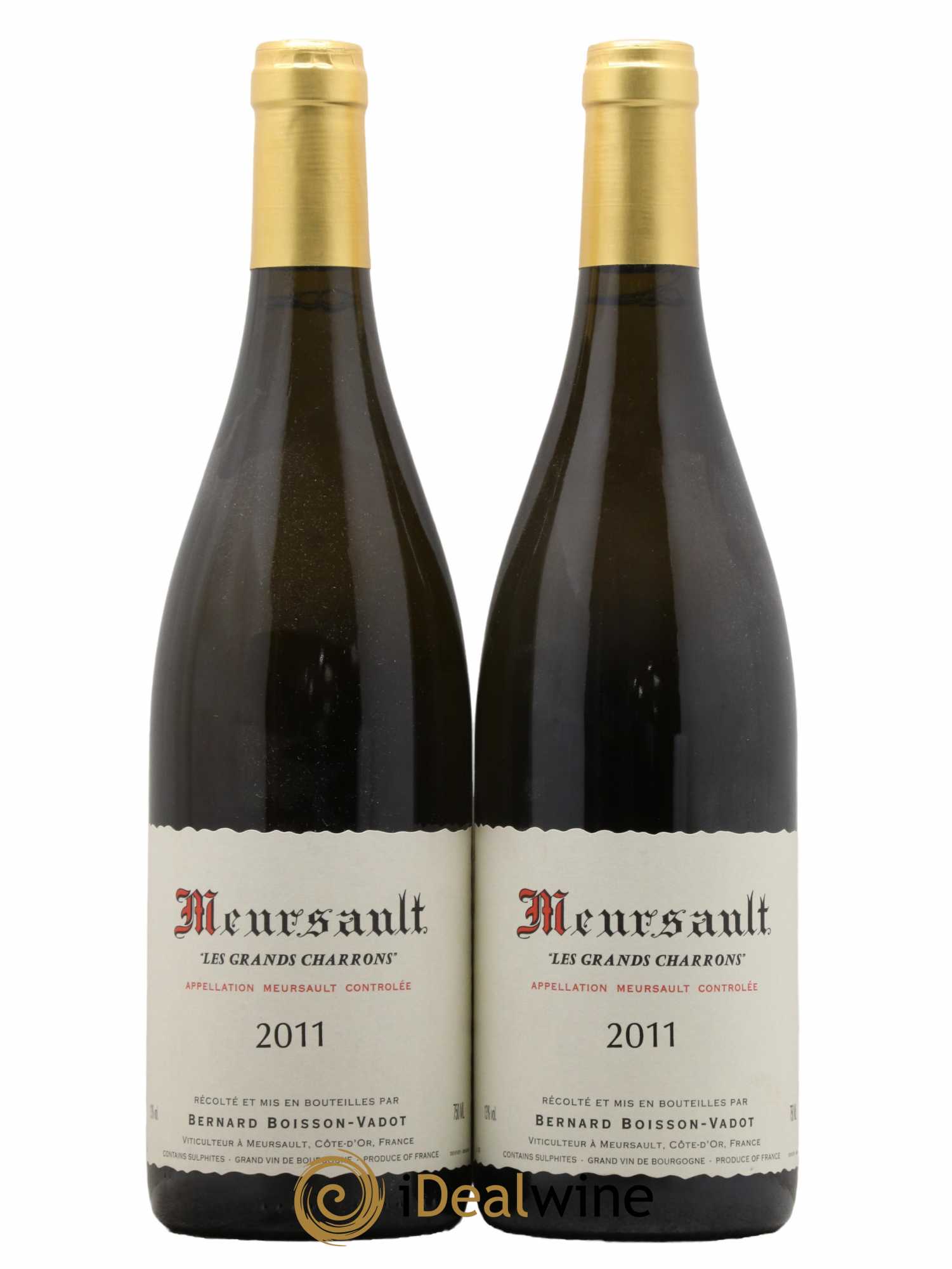 Meursault Les Grands Charrons Boisson-Vadot (Domaine) 2011 - Lot de 2 bouteilles - 0