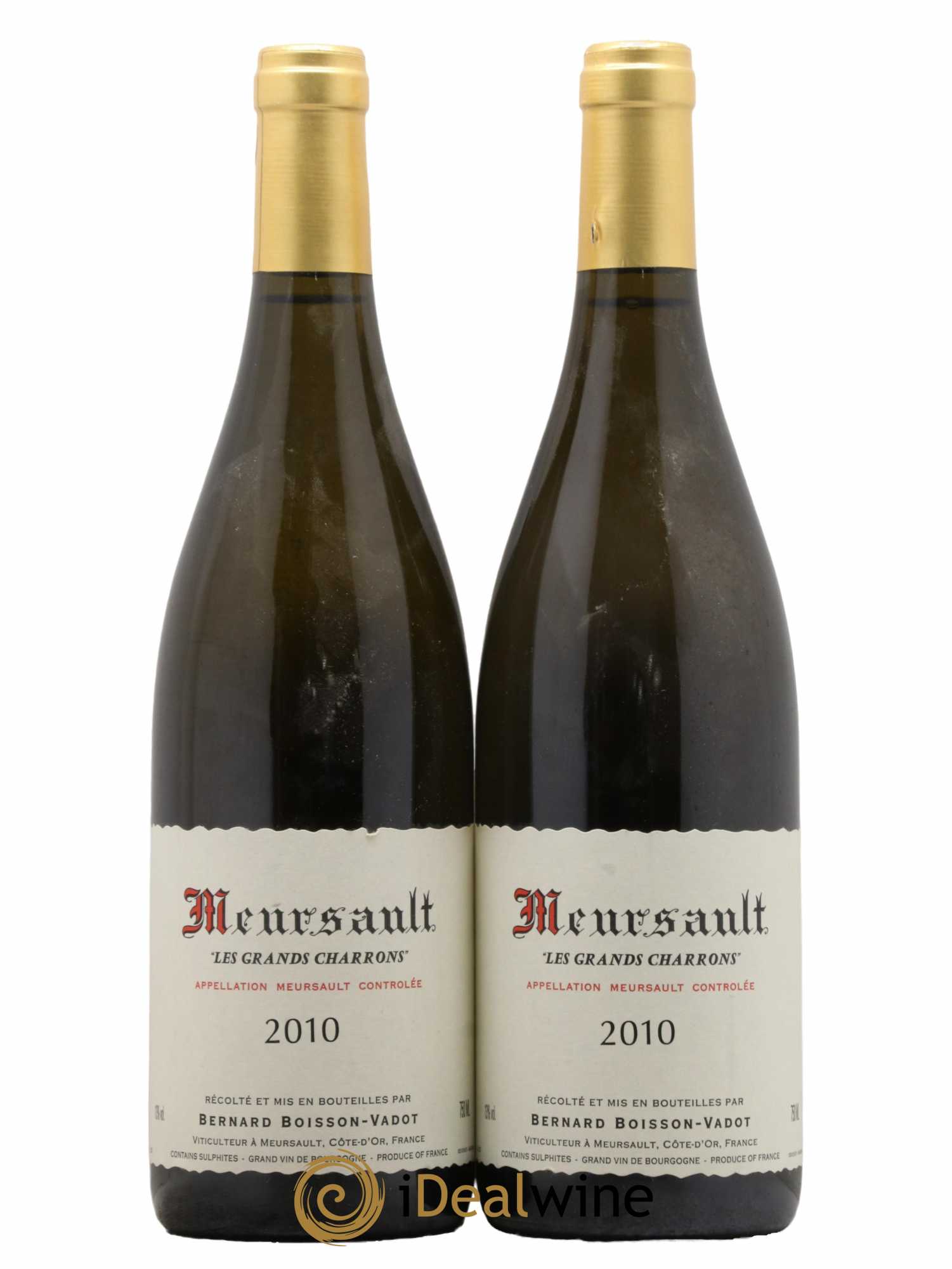 Meursault Les Grands Charrons Boisson-Vadot (Domaine) 2010 - Lot de 2 bouteilles - 0