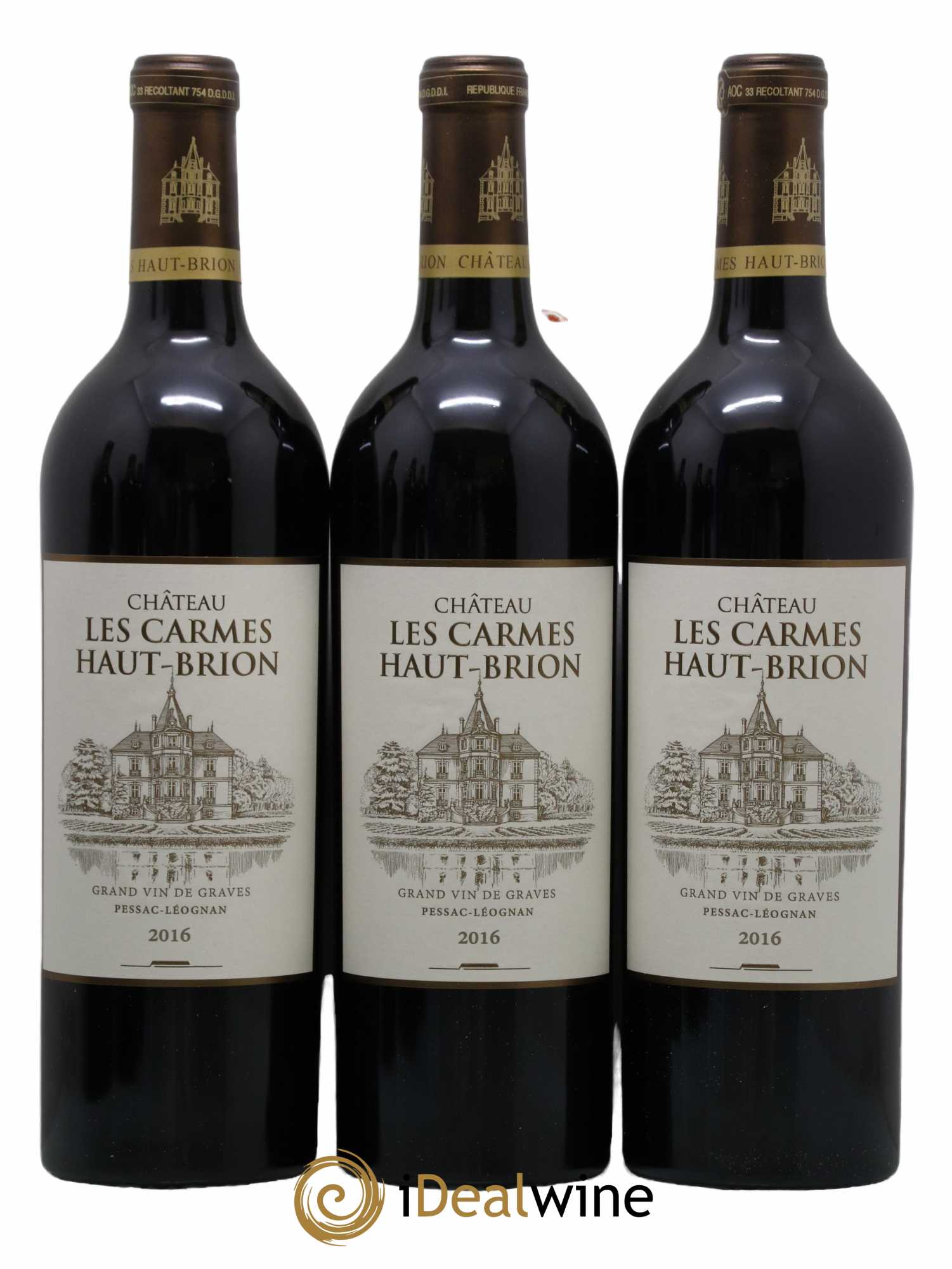 Château Les Carmes Haut-Brion 2016 - Lot de 6 bouteilles - 1