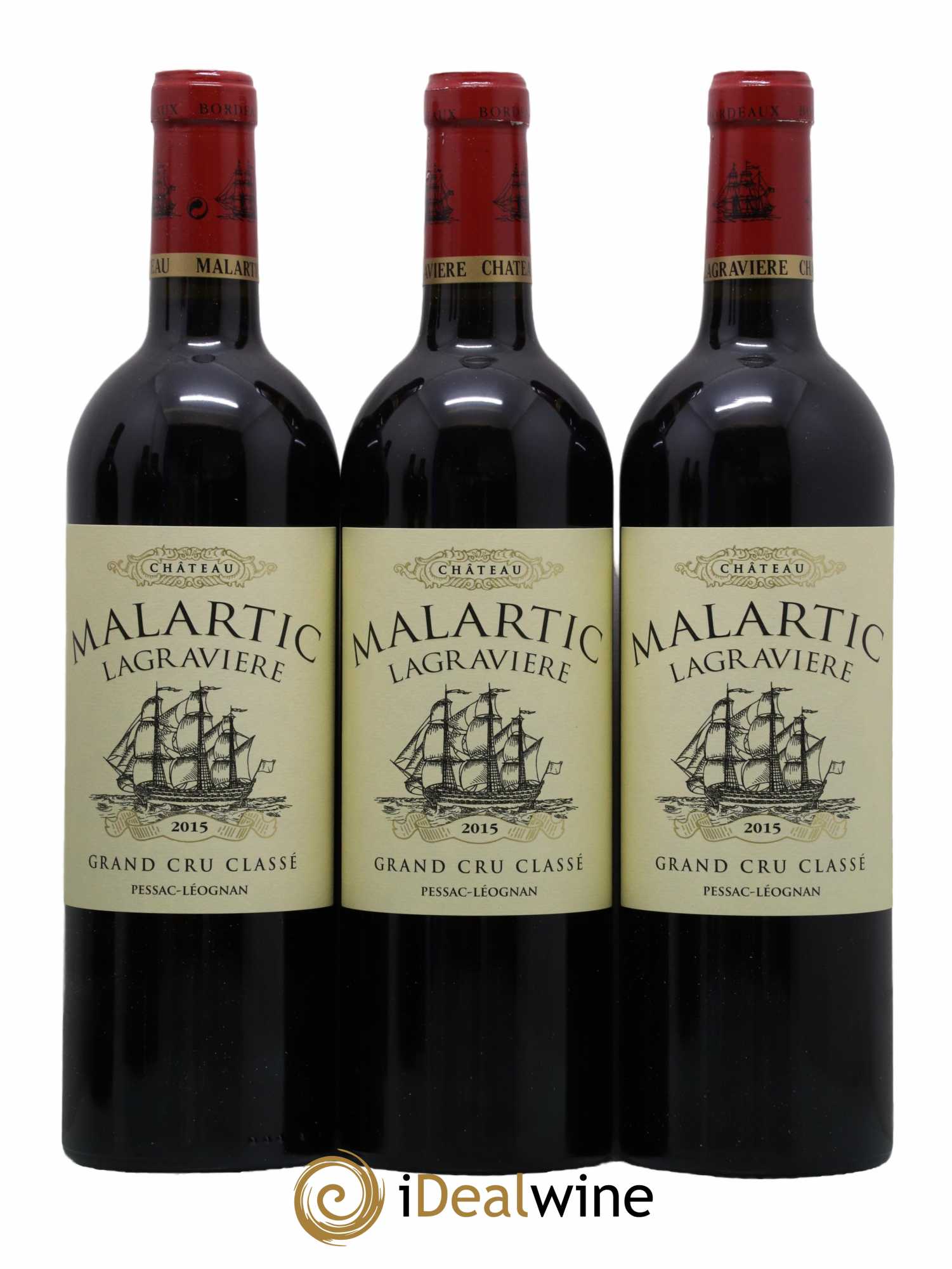 Château Malartic-Lagravière Cru Classé de Graves 2015 - Lot de 6 bouteilles - 1