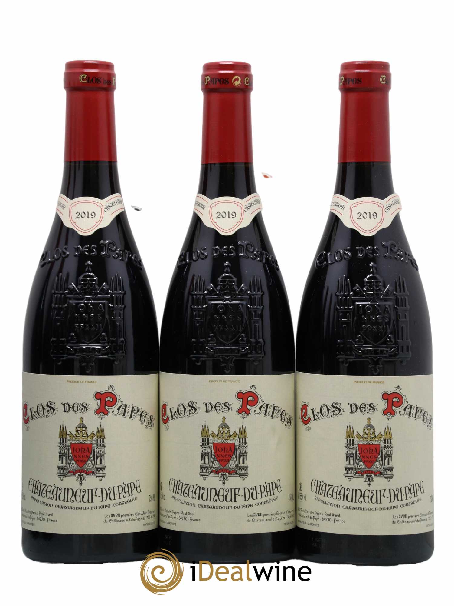 Châteauneuf-du-Pape Clos des Papes - Paul Avril 2019 - Lot de 12 bouteilles - 1