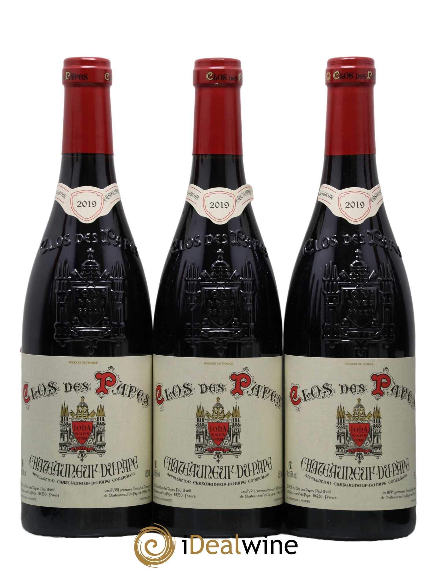 Châteauneuf-du-Pape Clos des Papes - Paul Avril 2019 - Lot de 12 bouteilles - 3
