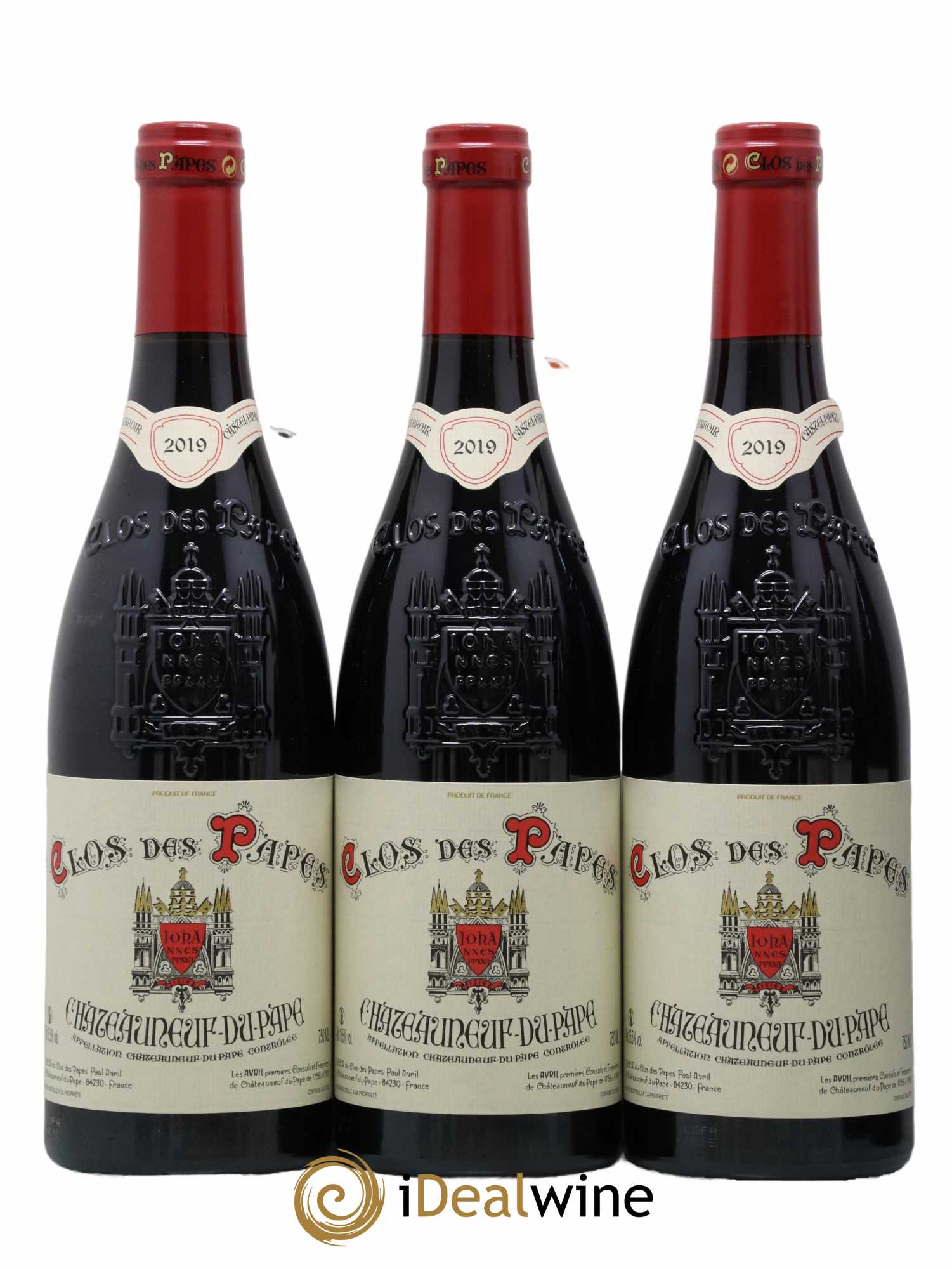 Châteauneuf-du-Pape Clos des Papes - Paul Avril 2019 - Lot de 12 bouteilles - 4
