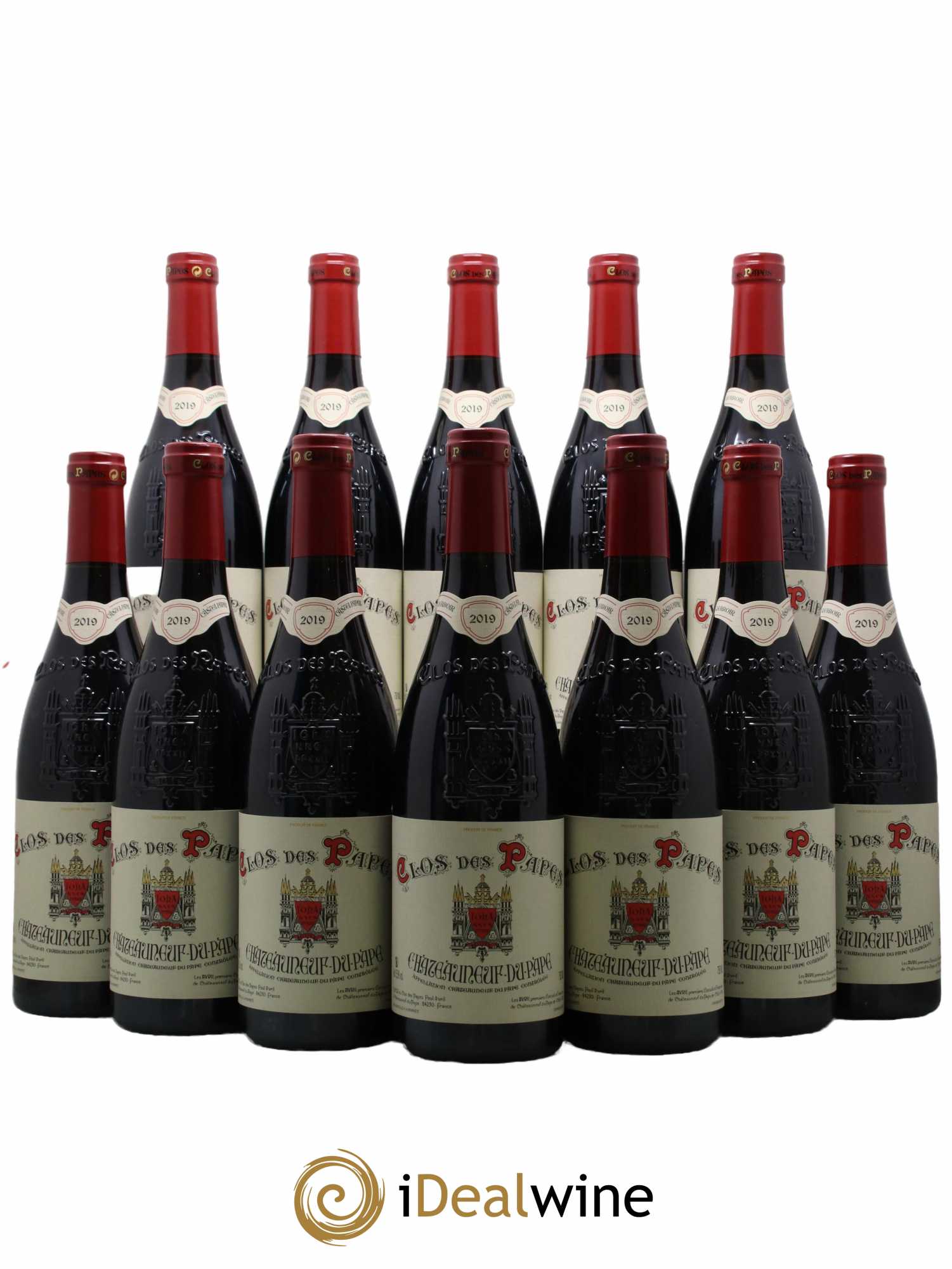 Châteauneuf-du-Pape Clos des Papes - Paul Avril 2019 - Lot de 12 bouteilles - 0