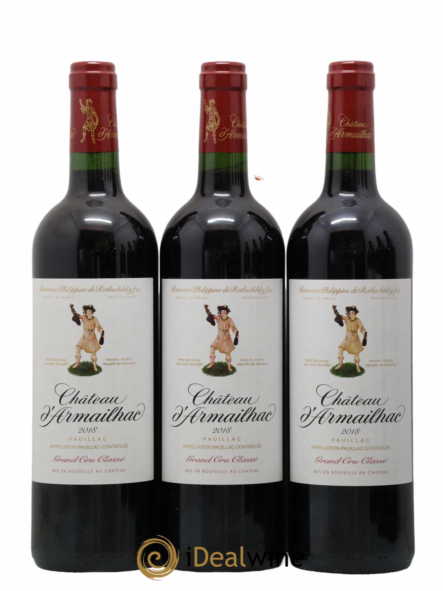Château d' Armailhac - Mouton Baron(ne) Philippe 5ème Grand Cru Classé 2018 - Lot de 6 bouteilles - 2