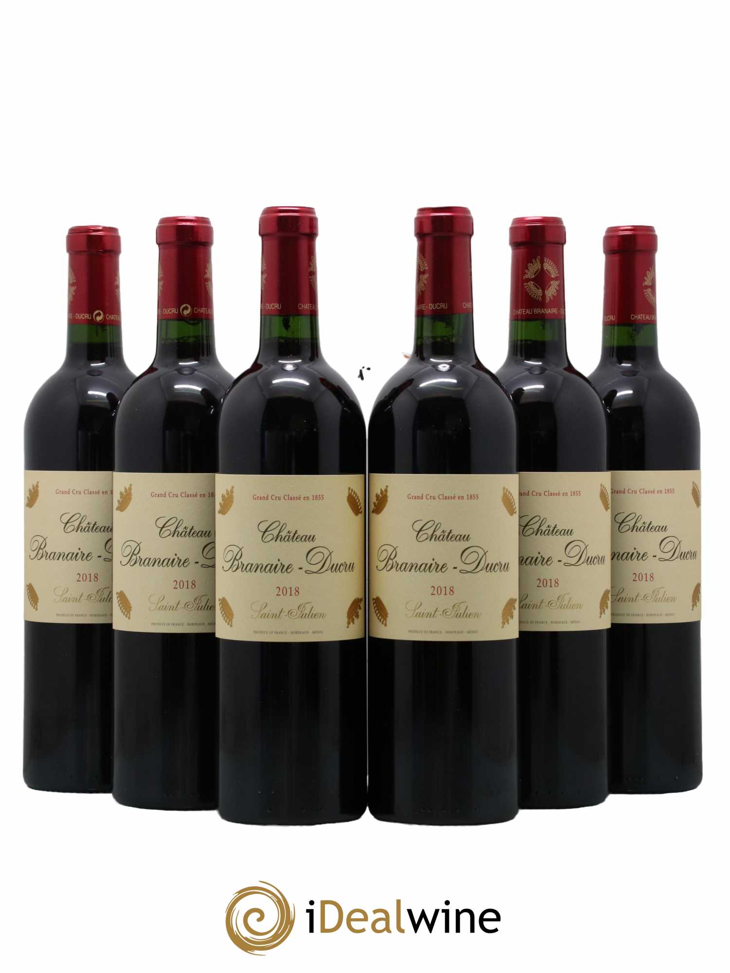 Château Branaire Ducru 4ème Grand Cru Classé 2018 - Lot de 6 bouteilles - 0