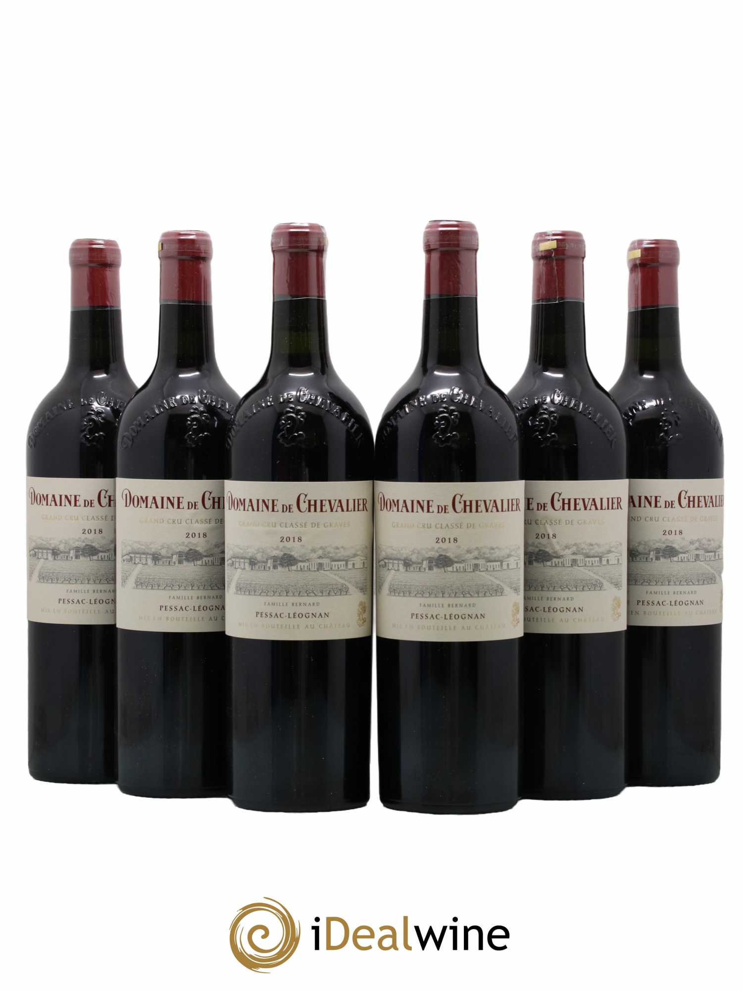 Domaine de Chevalier Cru Classé de Graves 2018 - Lot de 6 bouteilles - 0