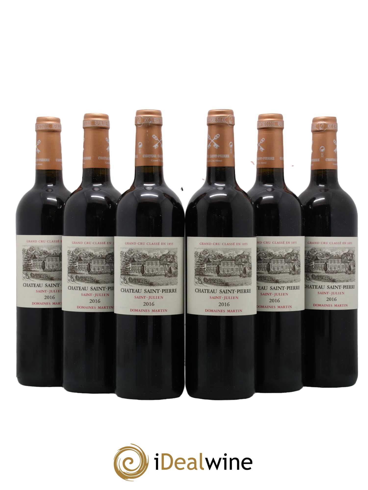 Château Saint-Pierre 4ème Grand Cru Classé 2016 - Lot de 6 bouteilles - 0