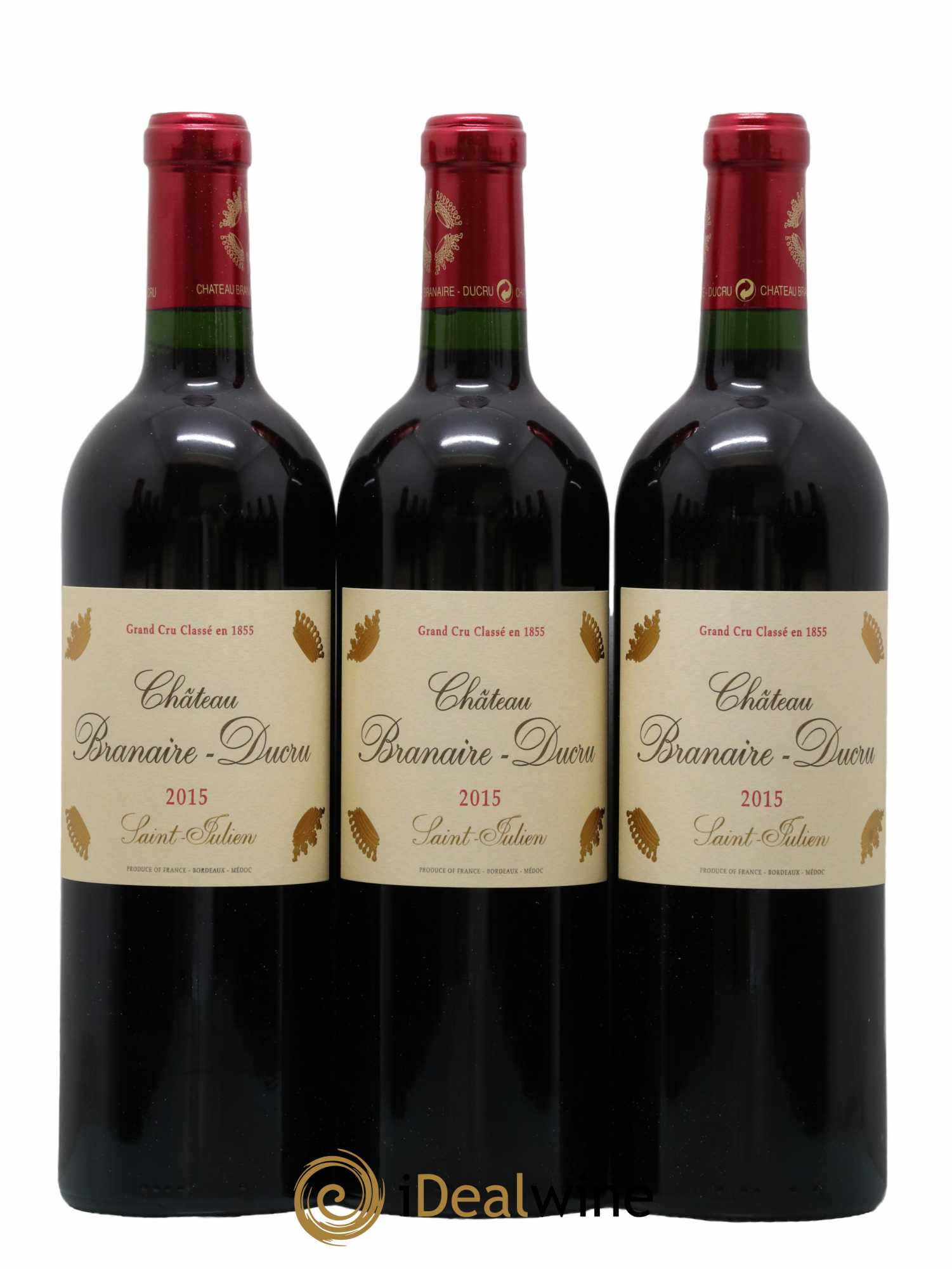 Château Branaire Ducru 4ème Grand Cru Classé 2015 - Lot de 12 bouteilles - 1