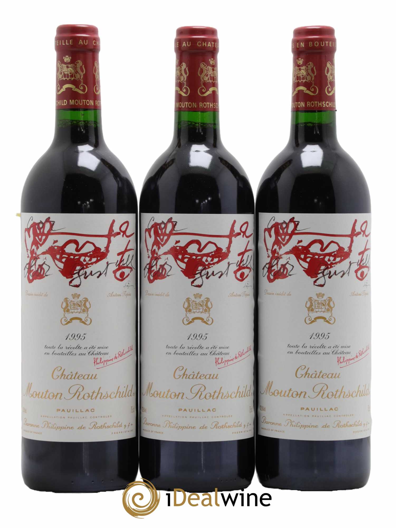 Château Mouton Rothschild 1er Grand Cru Classé 1995 - Lot de 6 bouteilles - 3