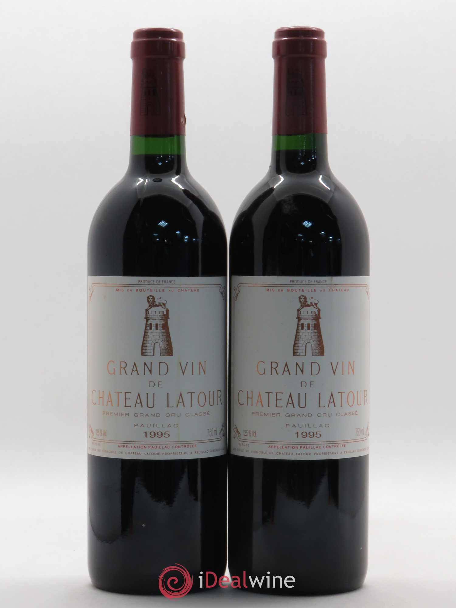 Château Latour 1er Grand Cru Classé 1995 - Lot de 2 bouteilles - 0