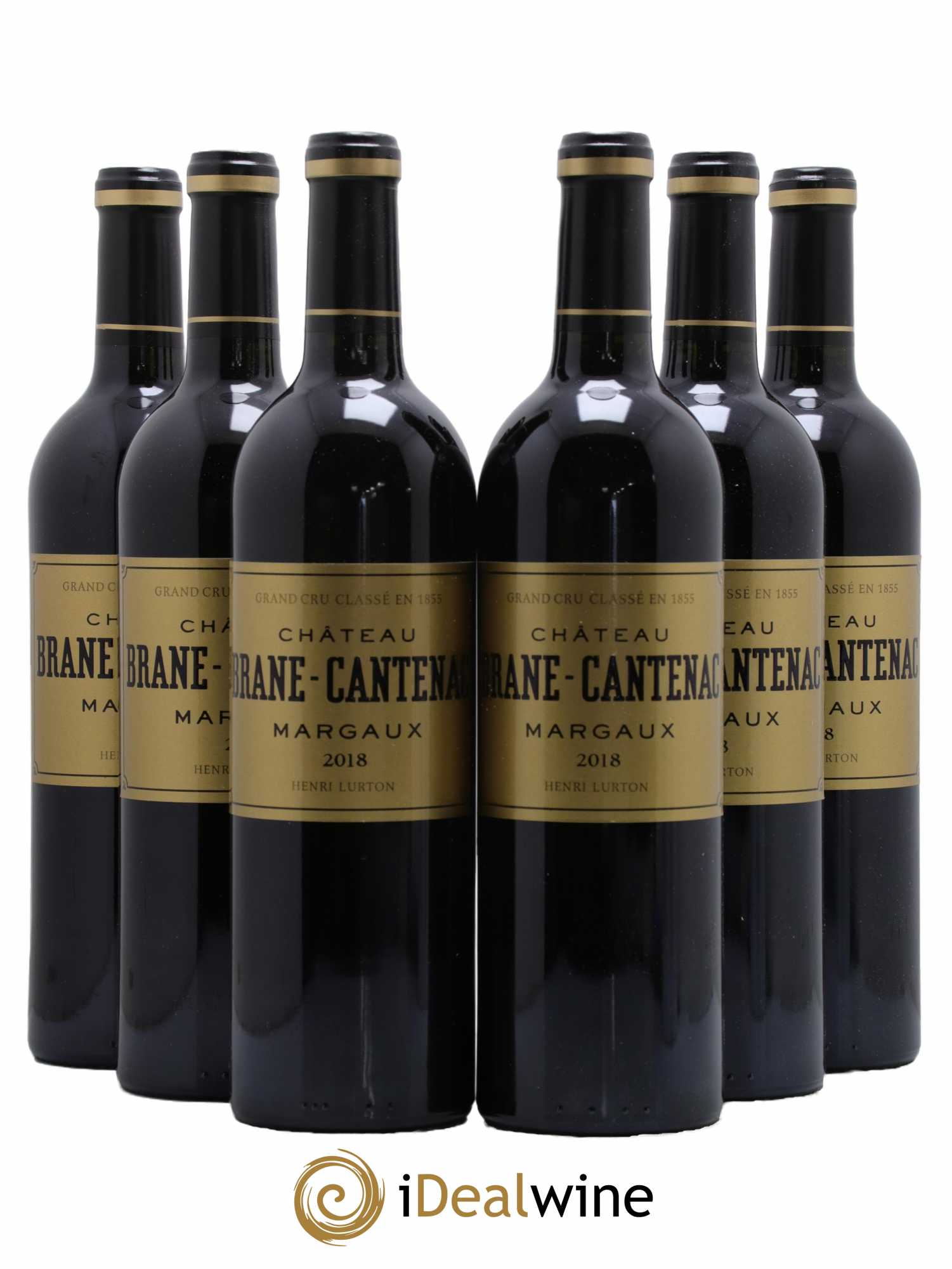 Château Brane Cantenac 2ème Grand Cru Classé 2018 - Lot de 6 bouteilles - 0