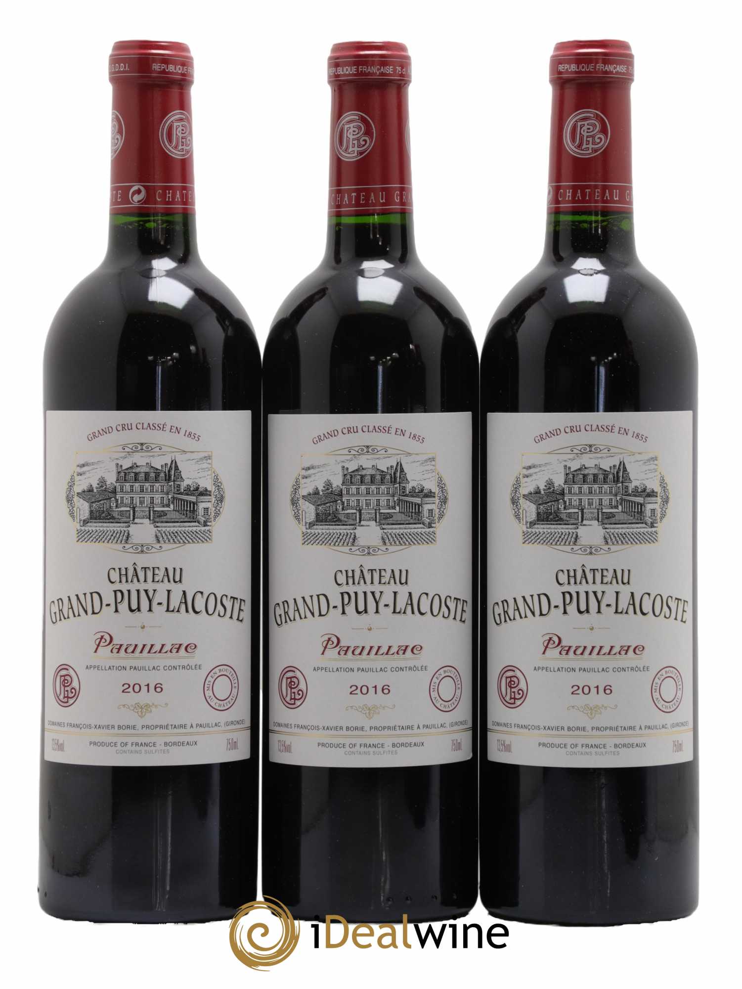 Château Grand Puy Lacoste 5ème Grand Cru Classé 2016 - Lot de 6 bouteilles - 1