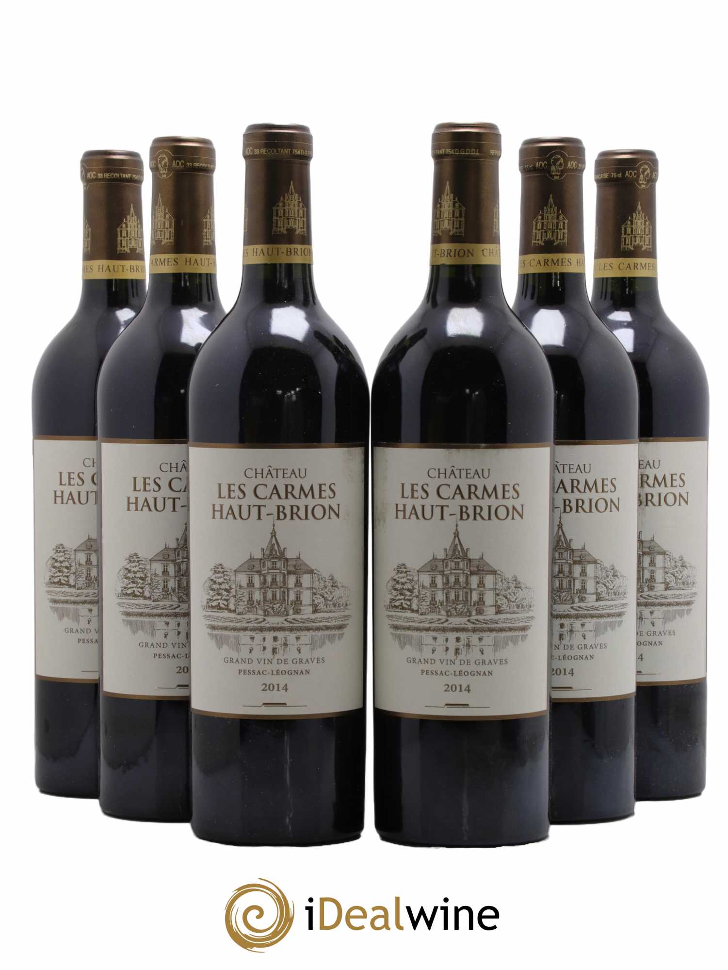 Château Les Carmes Haut-Brion 2014 - Lot de 6 bouteilles - 0