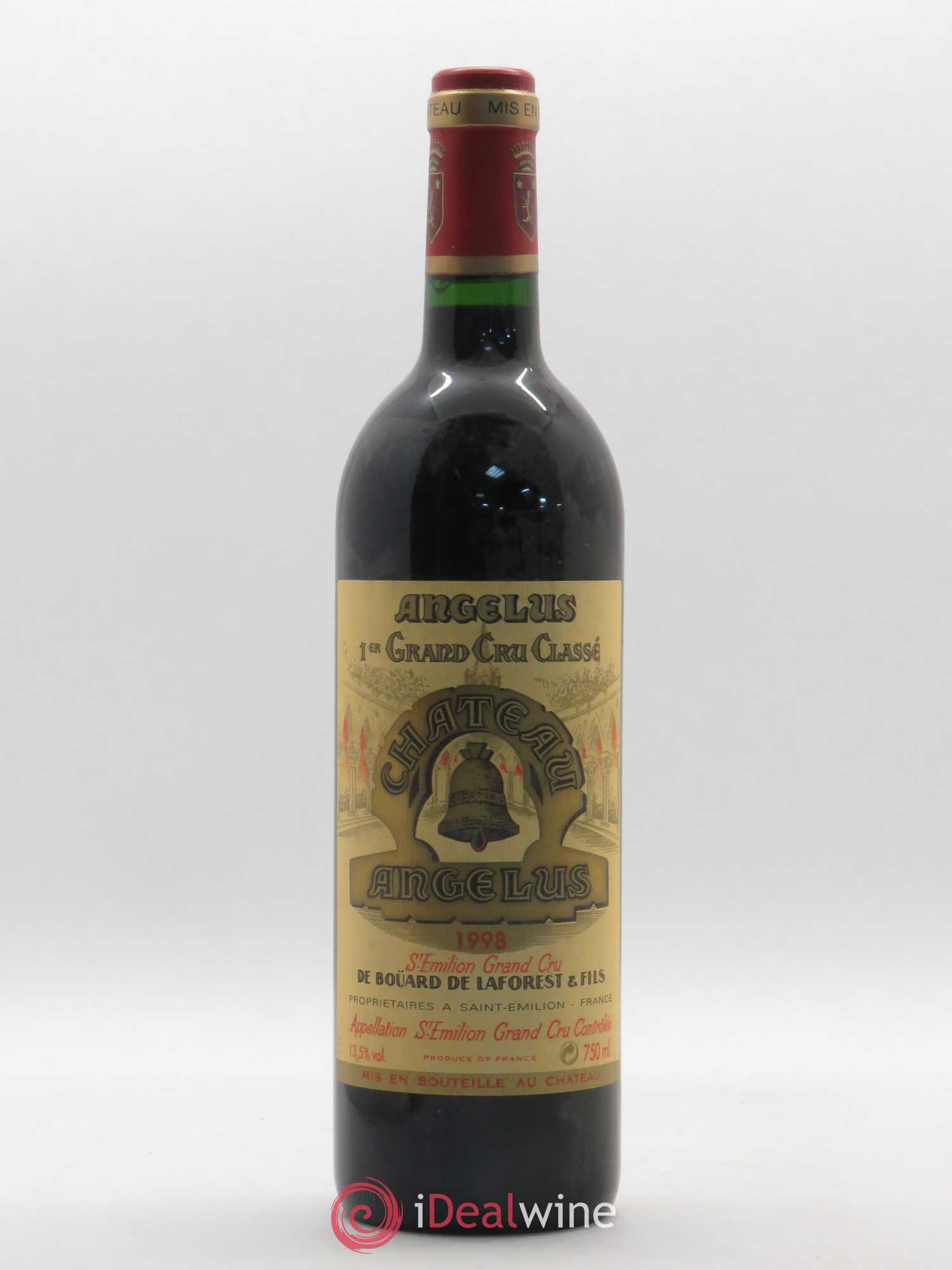 Château Angélus 1er Grand Cru Classé A 1998 - Lot de 1 bouteille - 0