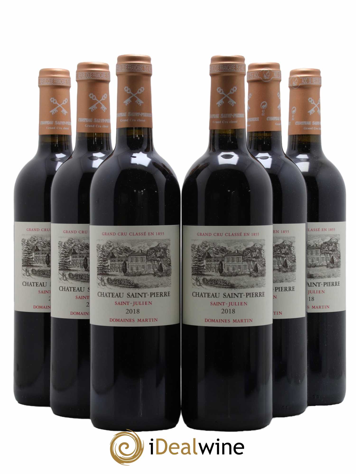Château Saint-Pierre 4ème Grand Cru Classé 2018 - Lot de 6 bouteilles - 0